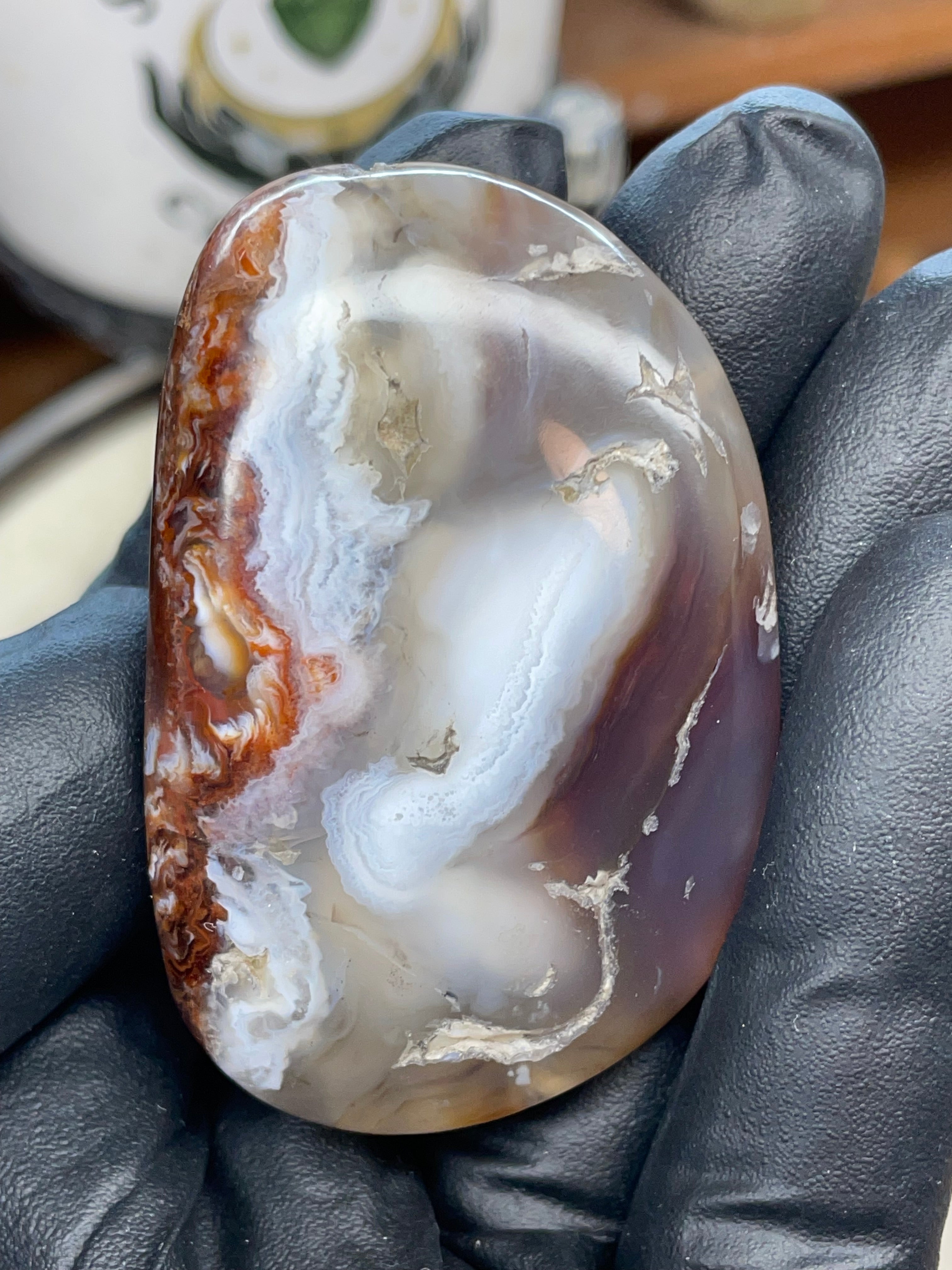 StoneBorn Fire Agate — Hand-Polished Natural Transformation