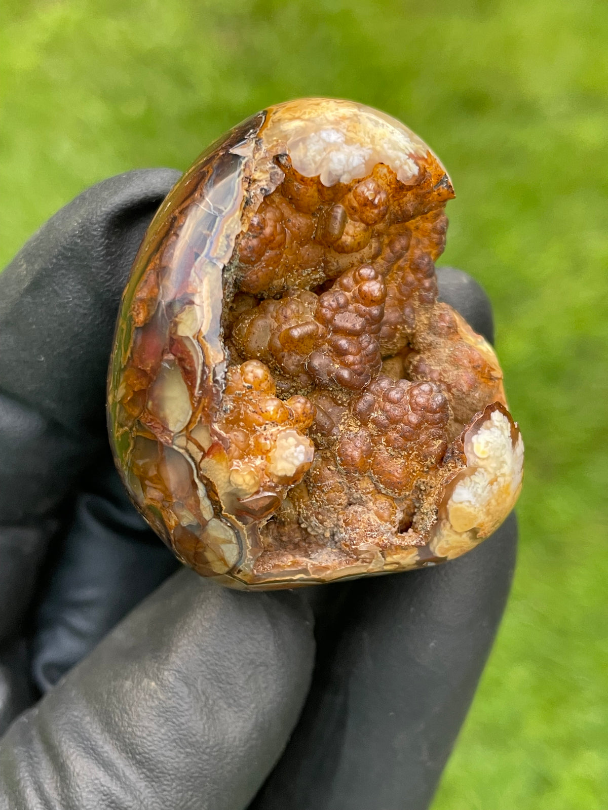 StoneBorn Creations Natural Botryoidal Freeform – Hand Polished with Natural Center