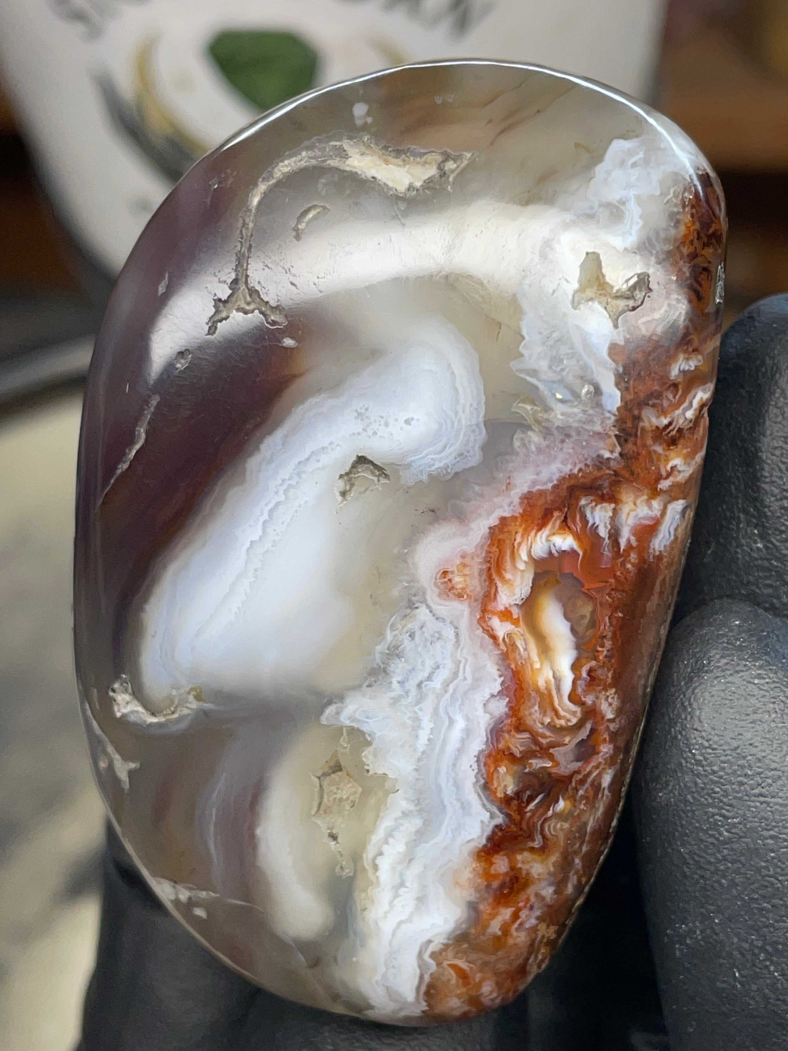 StoneBorn Fire Agate — Hand-Polished Natural Transformation