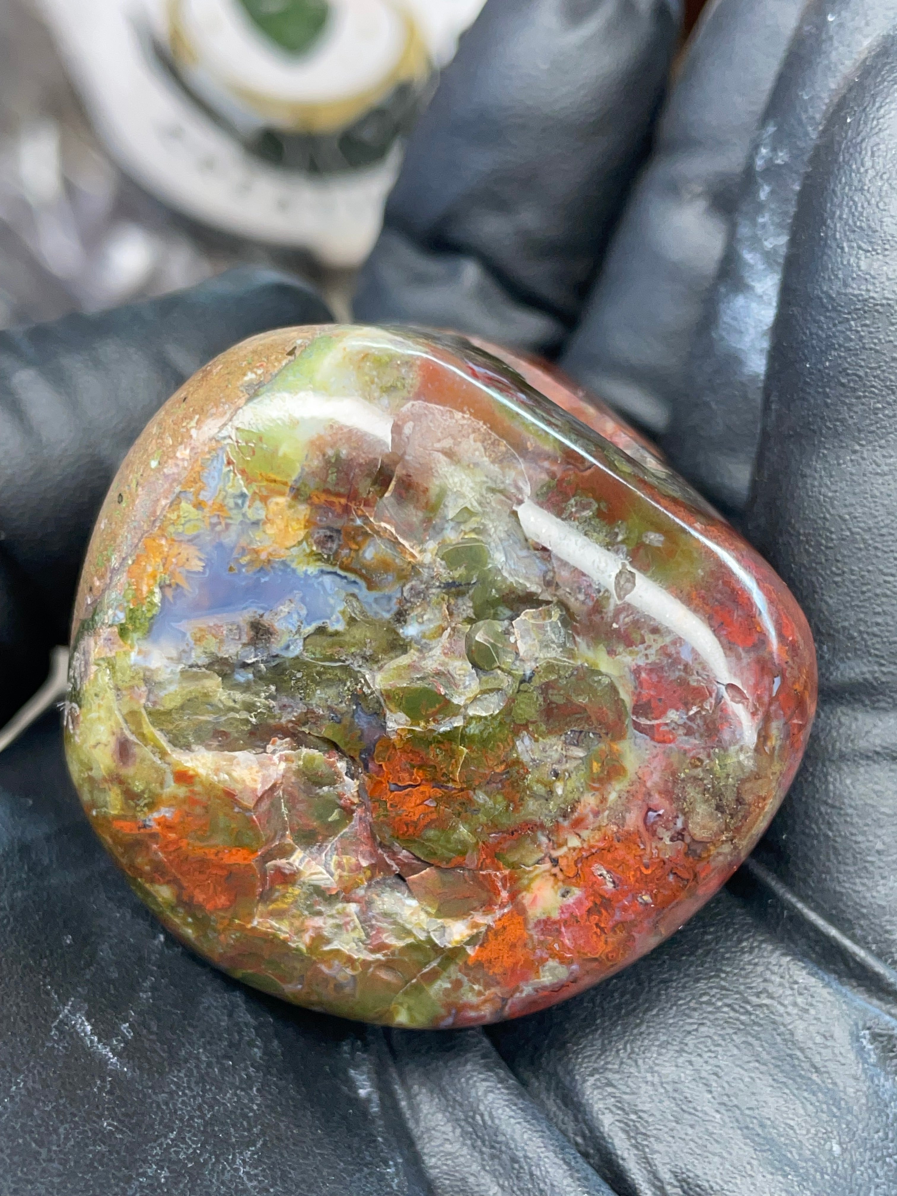 StoneBorn Creations – Polished Red & Green Jasper Stone | Before & After Reveal