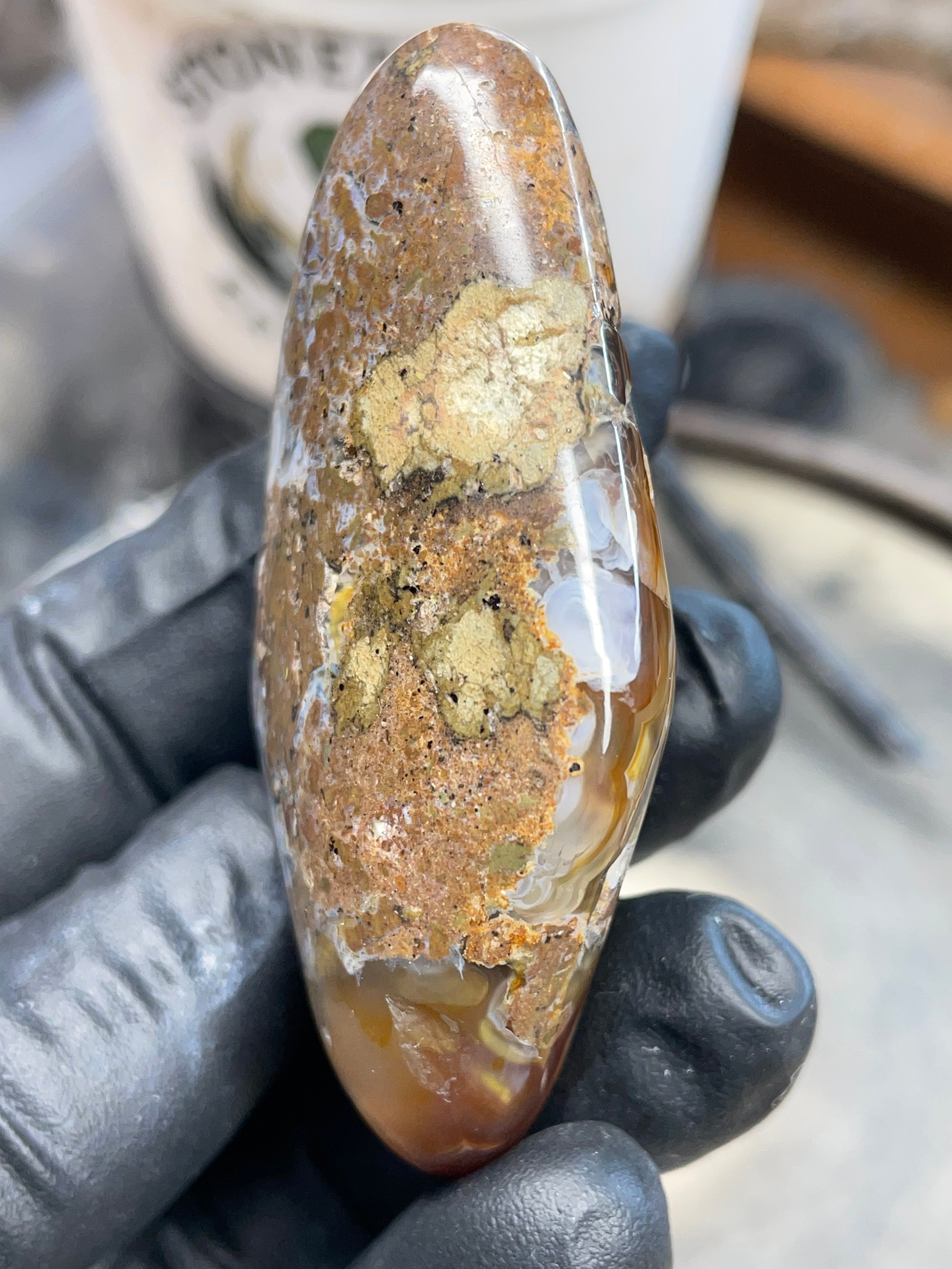 StoneBorn Fire Agate — Hand Shaped & Polished