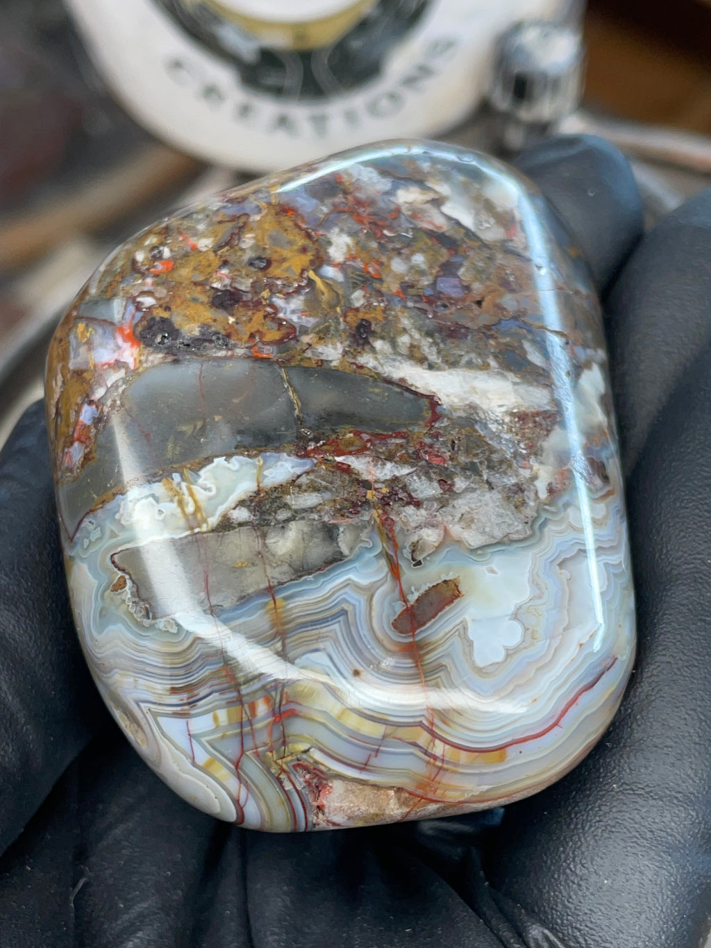 Brecciated Banded Agate (Crazy Lace–type Agate)