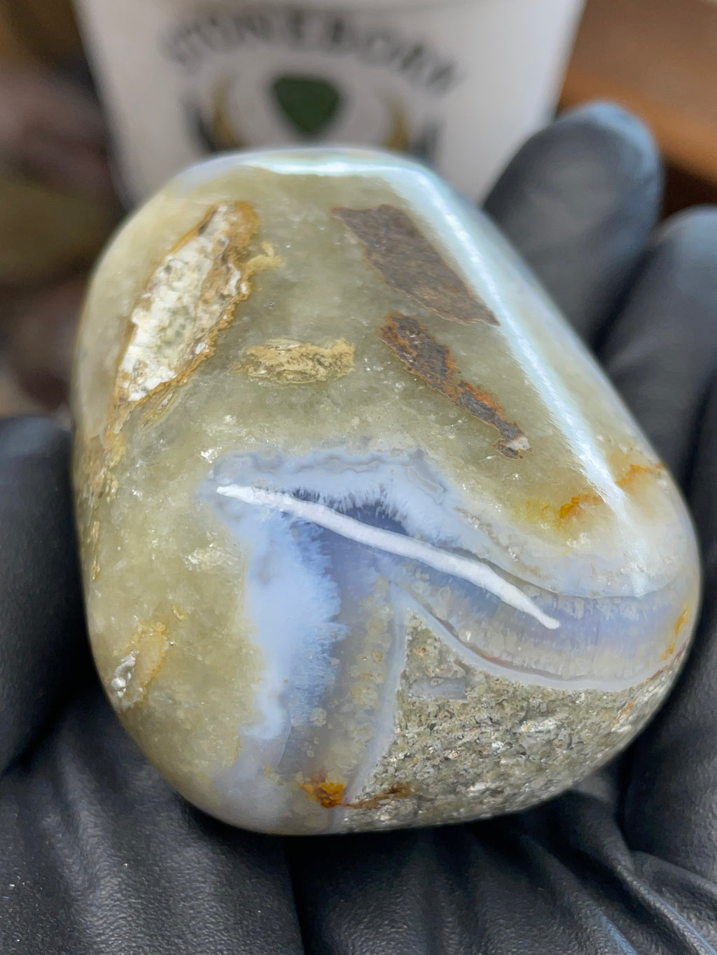 Blue Chalcedony Pocket Freeform | Hand-Polished | StoneBorn Creations