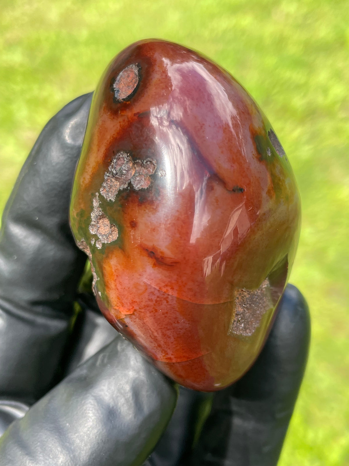 StoneBorn Creations Carnelian Freeform – Hand Polished with Natural Backside