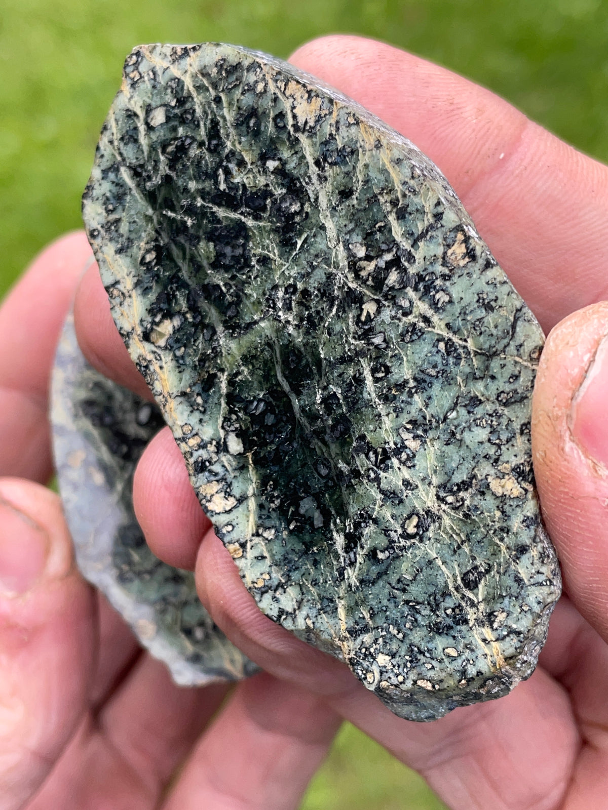 StoneBorn Creations Greenstone Matched Pair – Polished Cut Faces