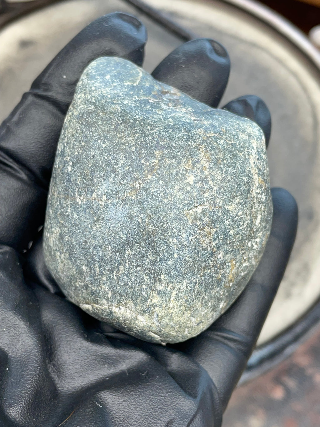 Hand-Polished Green Stone Slab | StoneBorn Creations