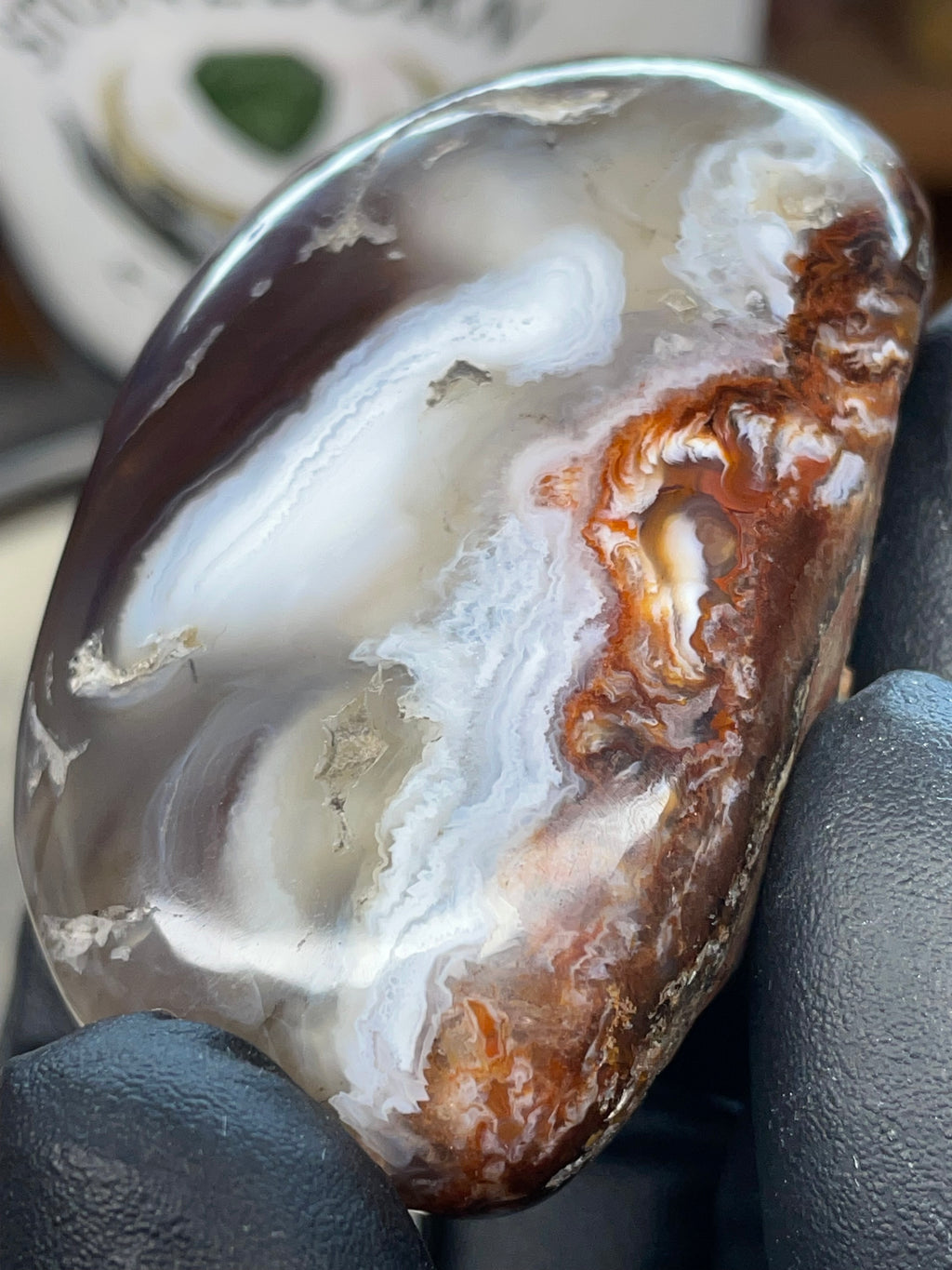 StoneBorn Fire Agate — Hand-Polished Natural Transformation