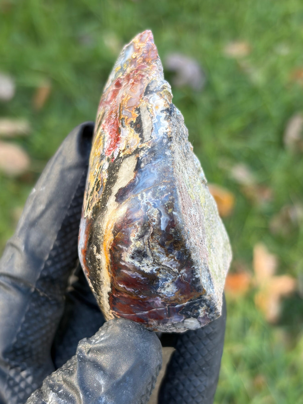 StoneBorn Creations – Multicolored Lace Agate | Hand-Polished Natural Display Stone