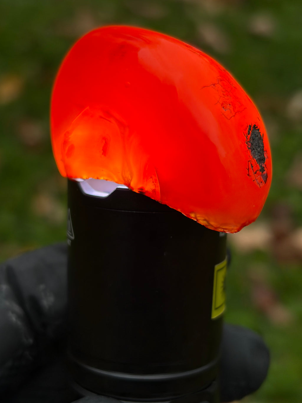StoneBorn Creations – Fiery Orange Carnelian Agate | Hand-Polished Translucent Stone with Natural Red Matrix