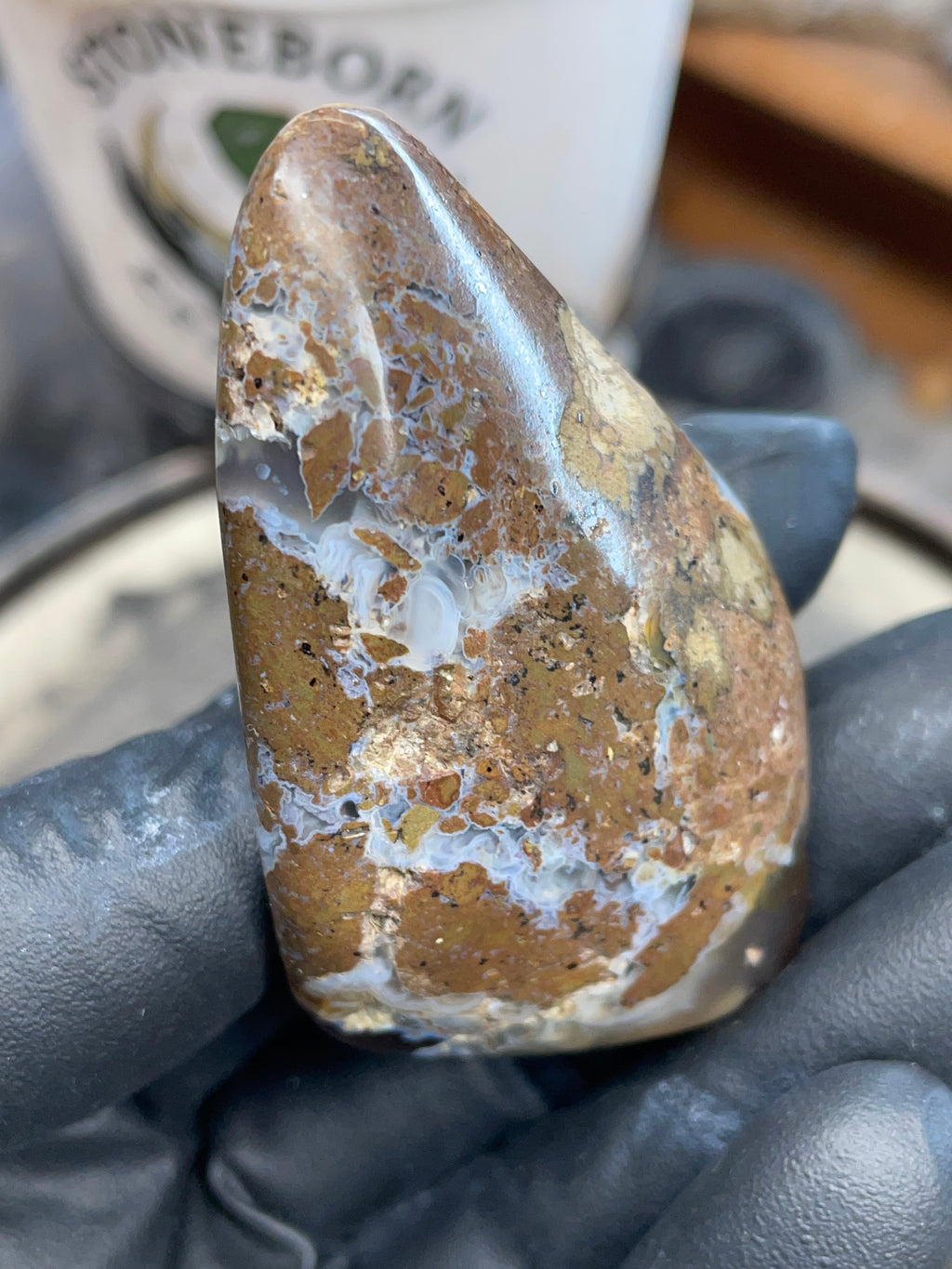 StoneBorn Fire Agate — Hand Shaped & Polished