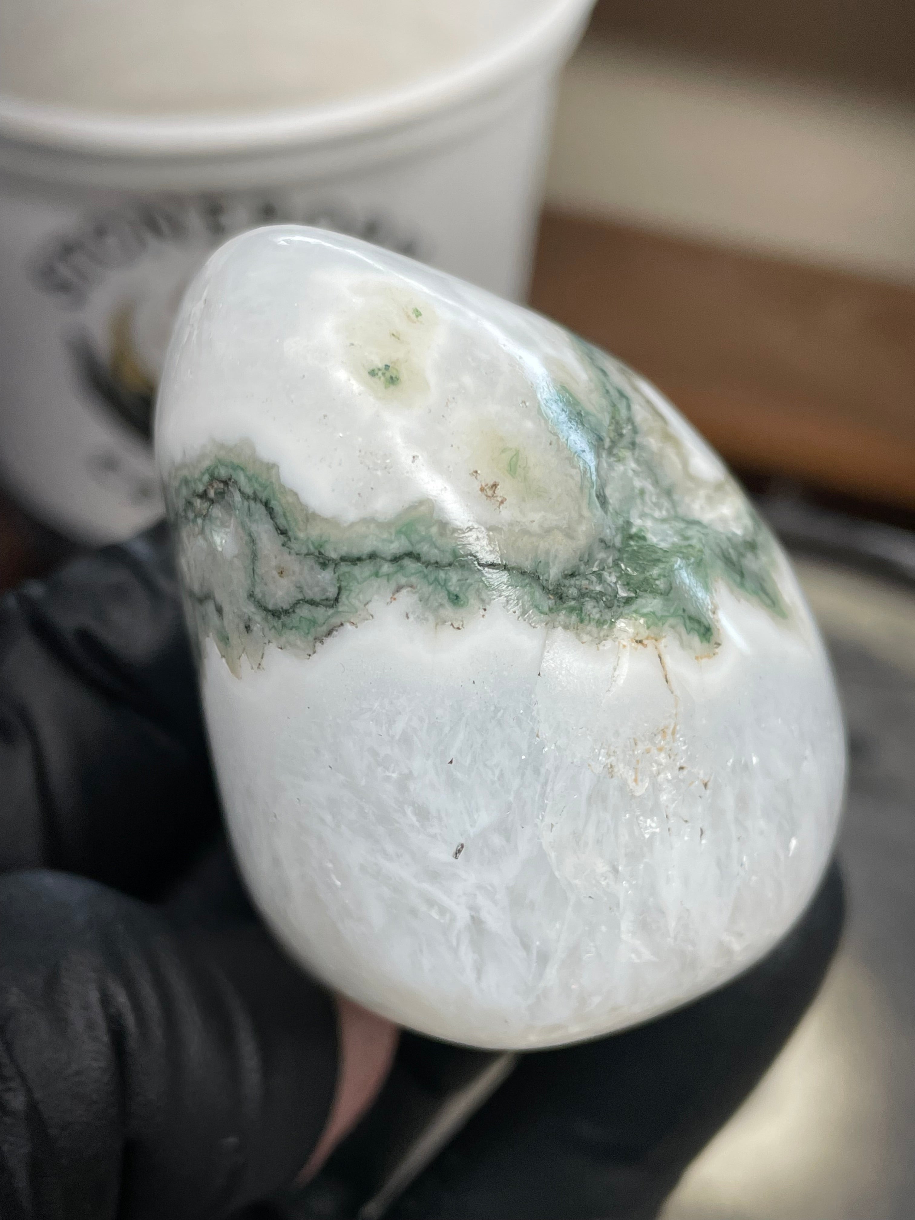 🌿 Moss Agate Freeform — Hand Polished StoneBorn Creations