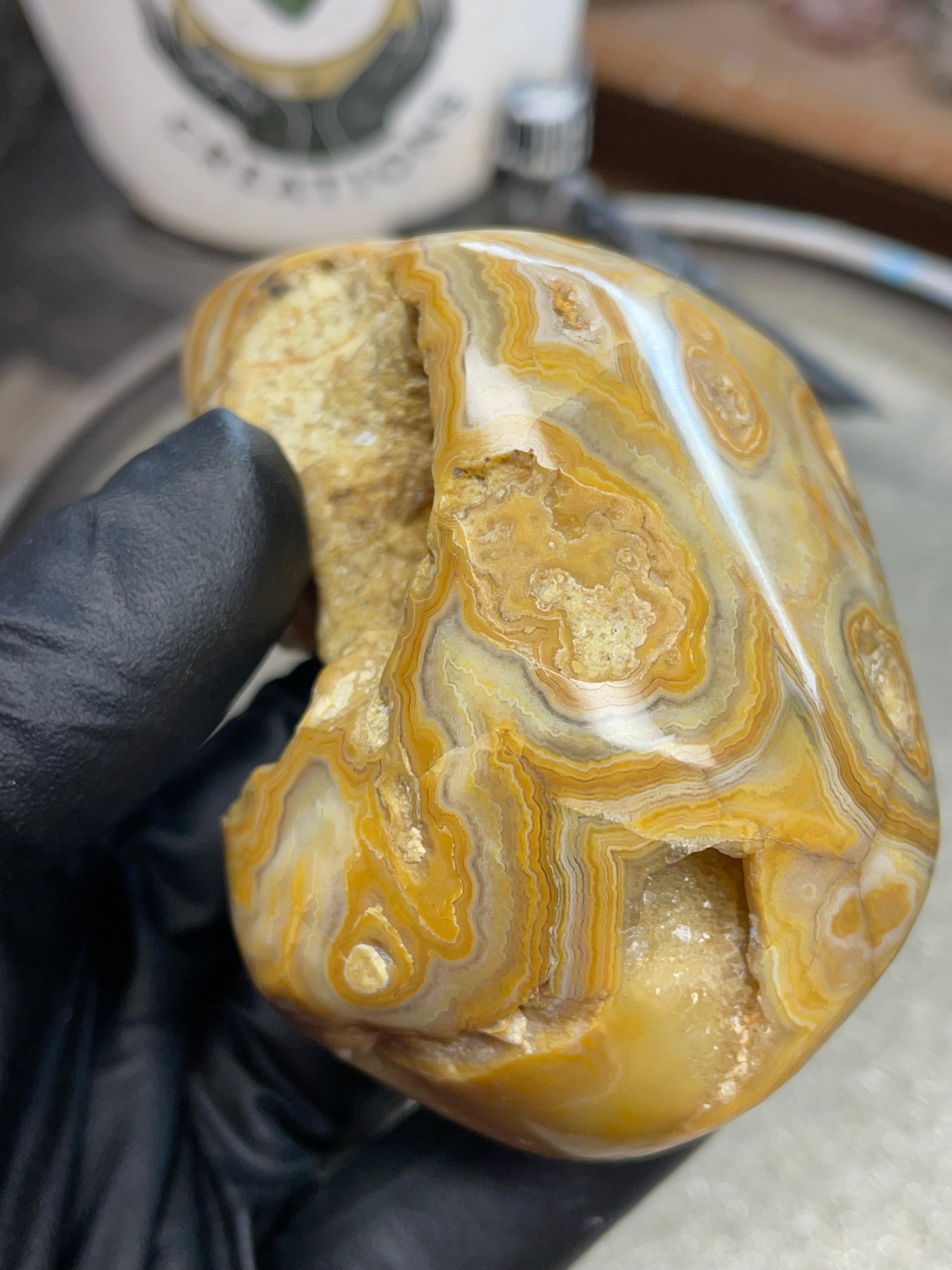 StoneBorn Creations Hand-Polished Crowley Ridge Lace Agate