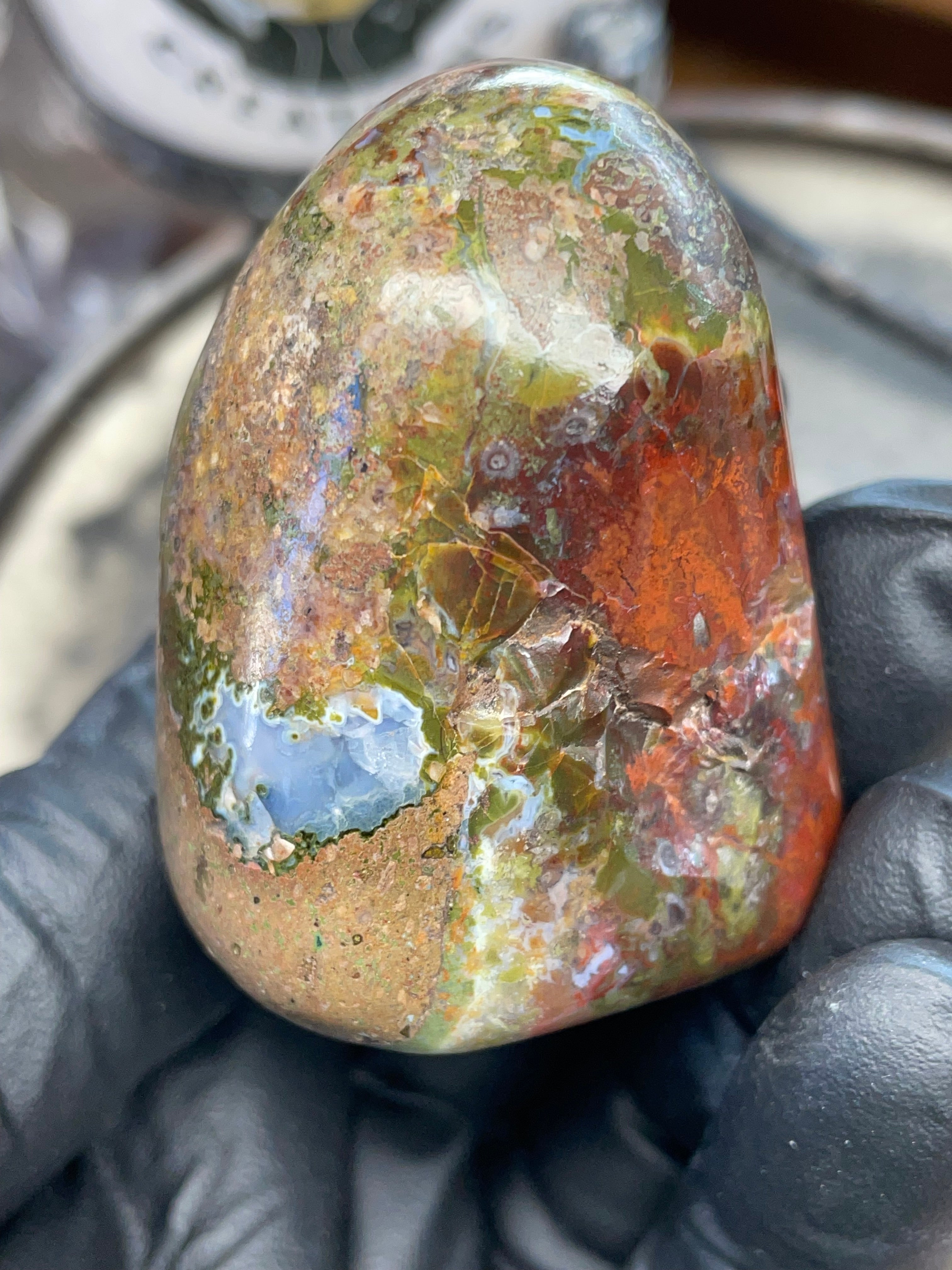 StoneBorn Creations – Polished Red & Green Jasper Stone | Before & After Reveal