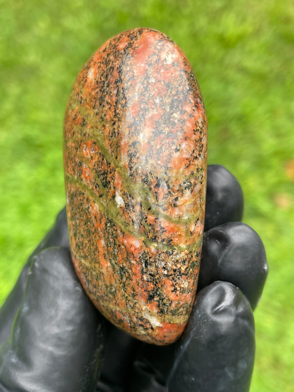 StoneBorn Creations Vermont Unakite / Granite – Hand Polished Freeform Stone
