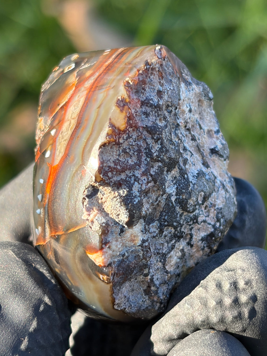 StoneBorn Creations – Turkish Banded Agate | Hand-Polished Natural Specimen