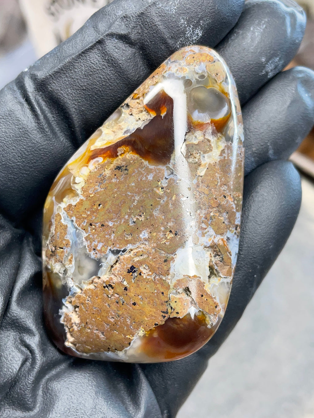 StoneBorn Fire Agate — Hand Shaped & Polished