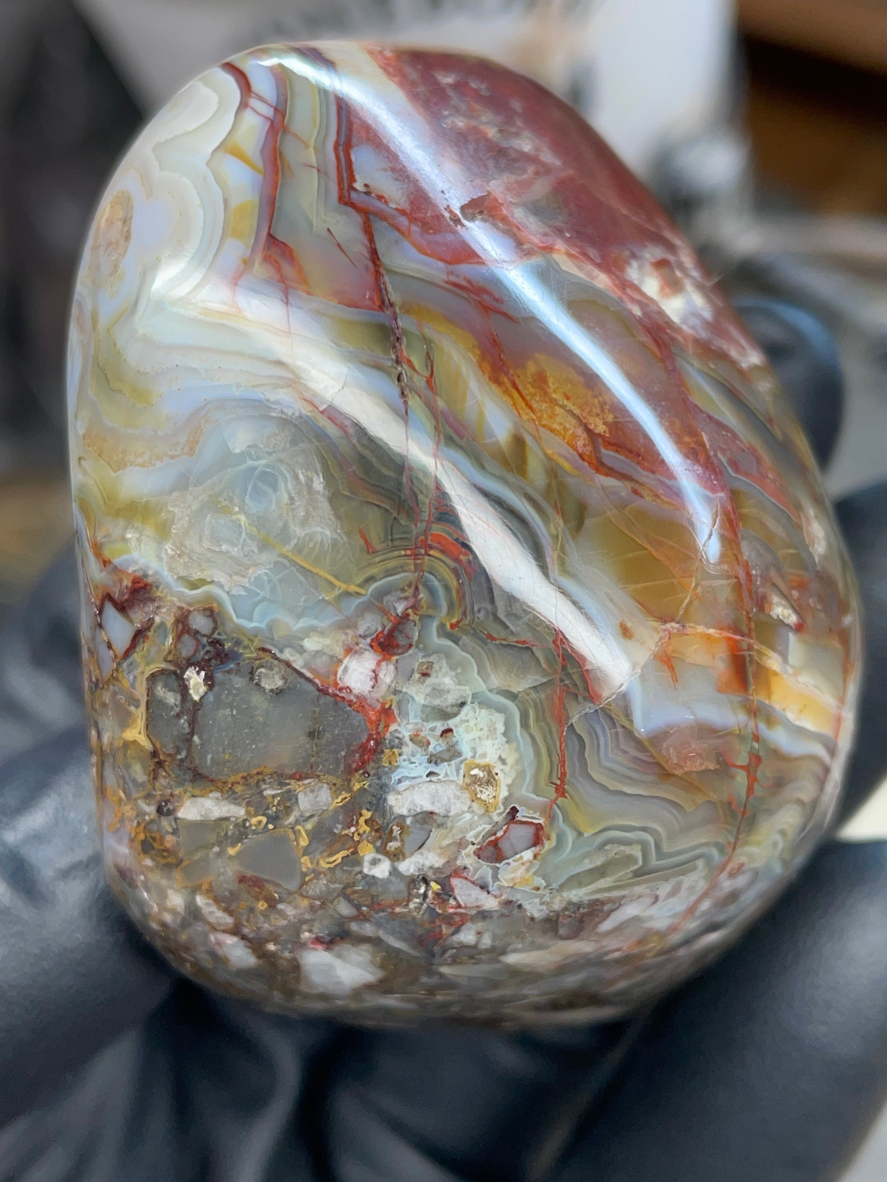Brecciated Banded Agate (Crazy Lace–type Agate)