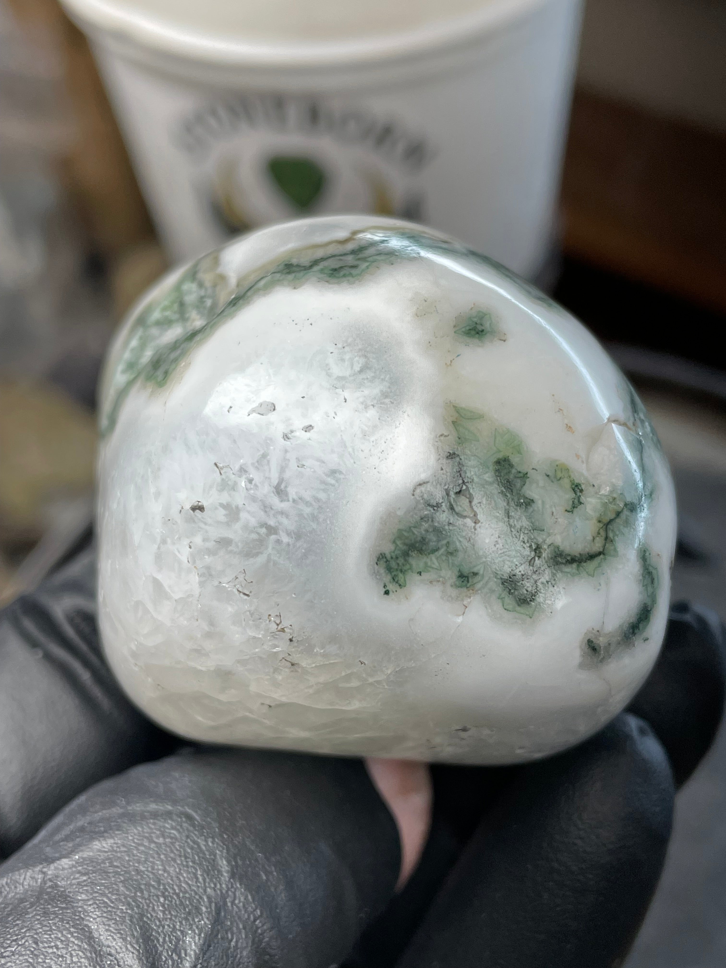 🌿 Moss Agate Freeform — Hand Polished StoneBorn Creations