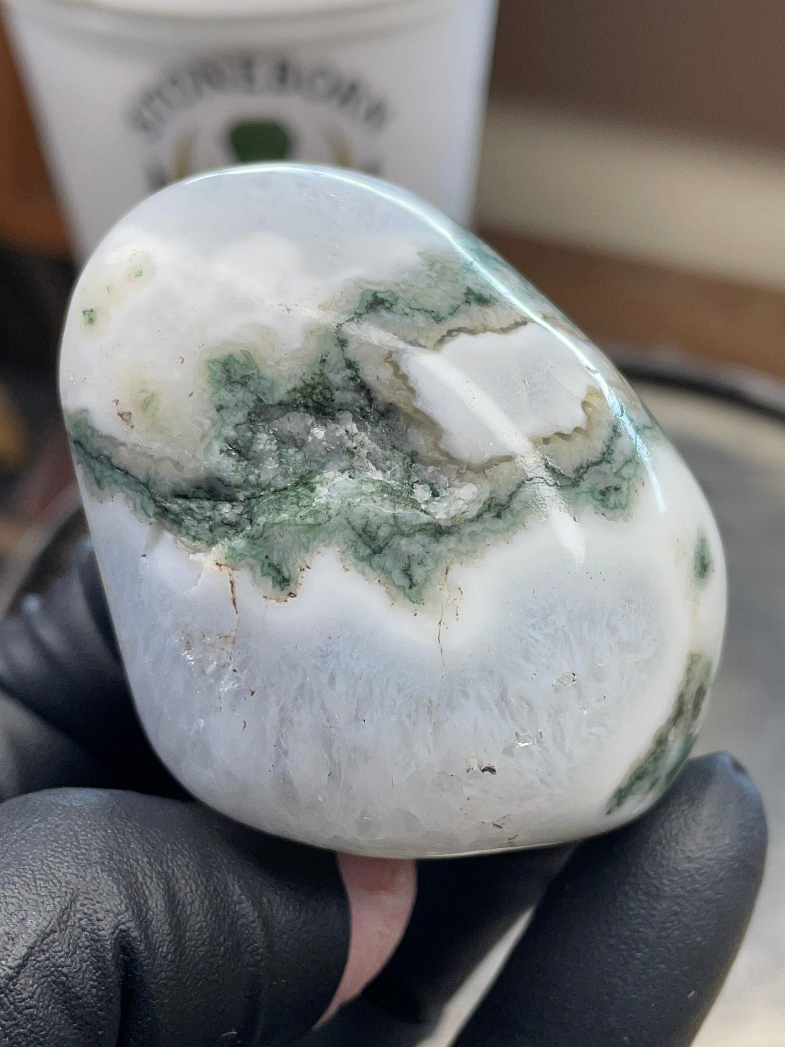 🌿 Moss Agate Freeform — Hand Polished StoneBorn Creations