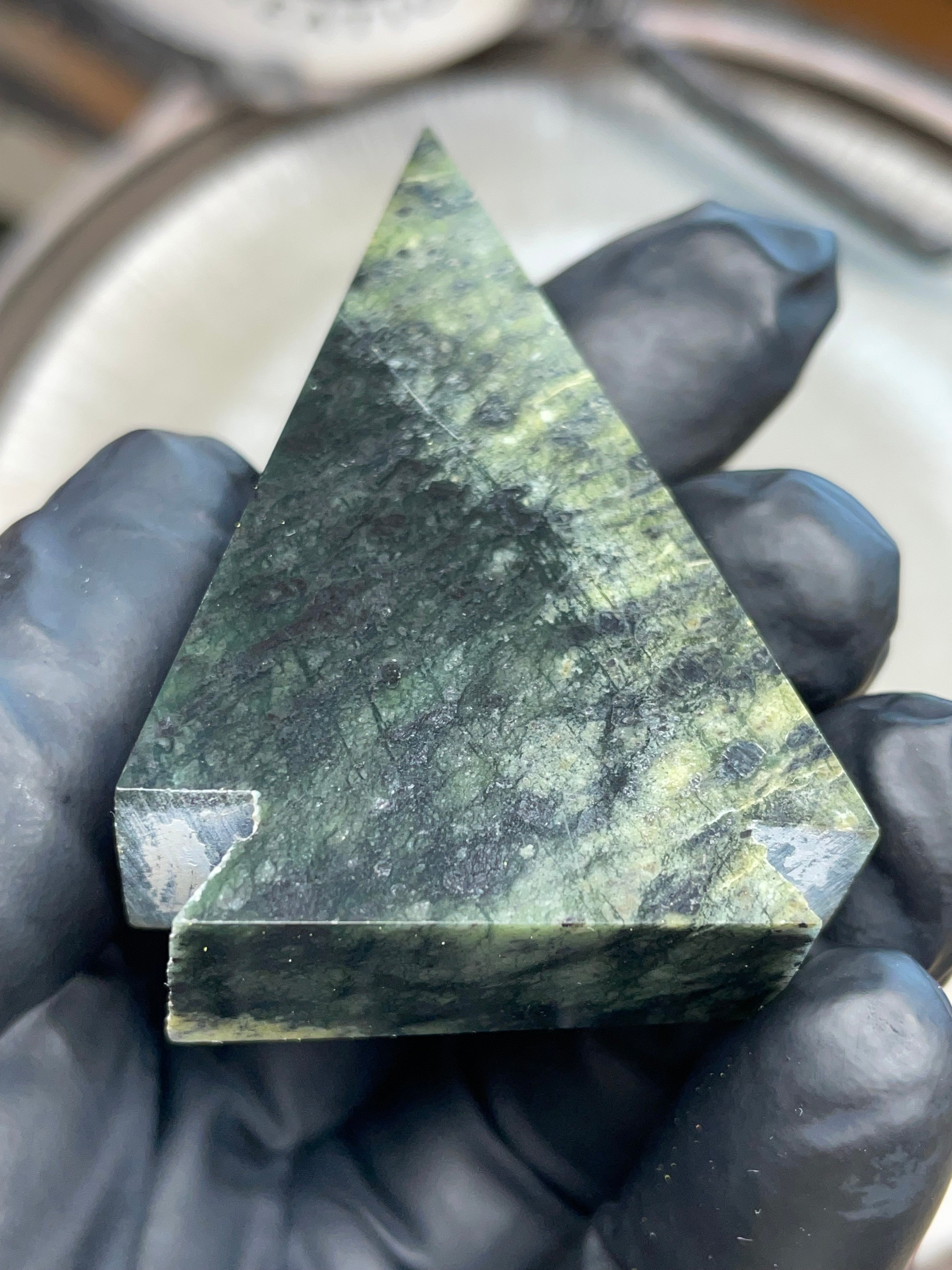 Custom Hand-Polished Green Stone Arrowhead
(StoneBorn Creations – One of One)