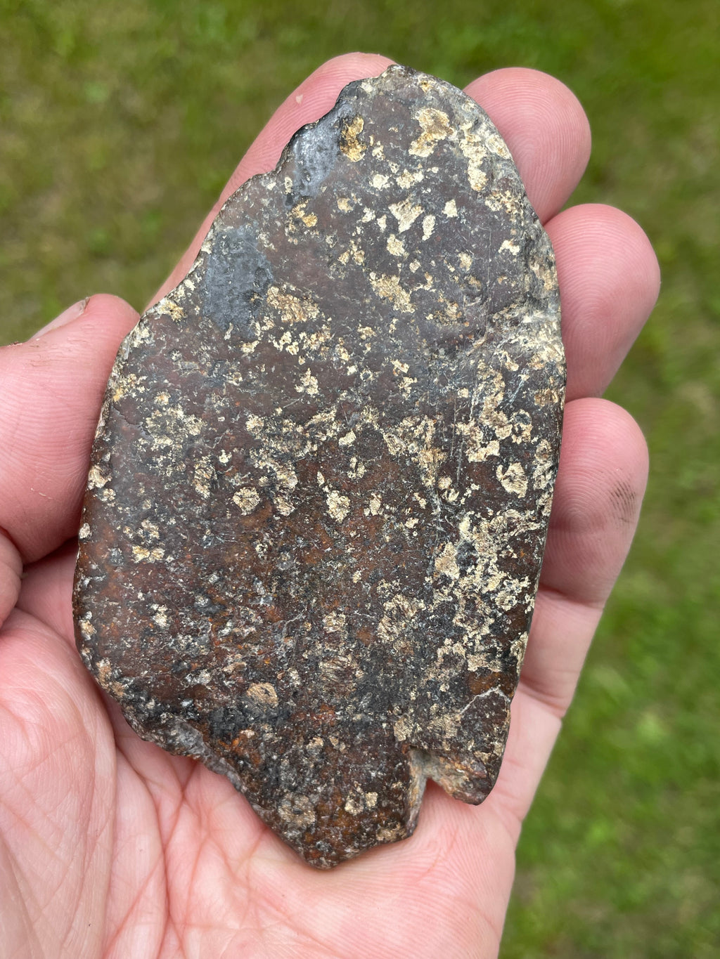 StoneBorn Creations Hand-Polished Vermont Serpentine Freeform Pair with Black Mineral Inclusions, Earth-Toned Matrix and Natural Split Display