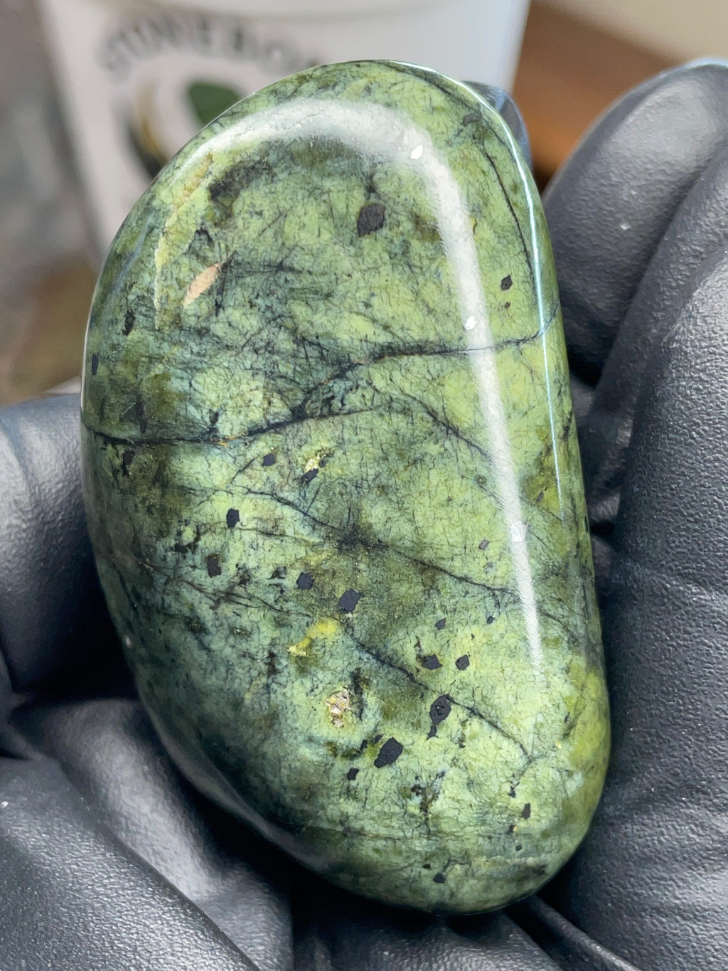 Hand-Polished Green Serpentine Freeform | StoneBorn Creations
