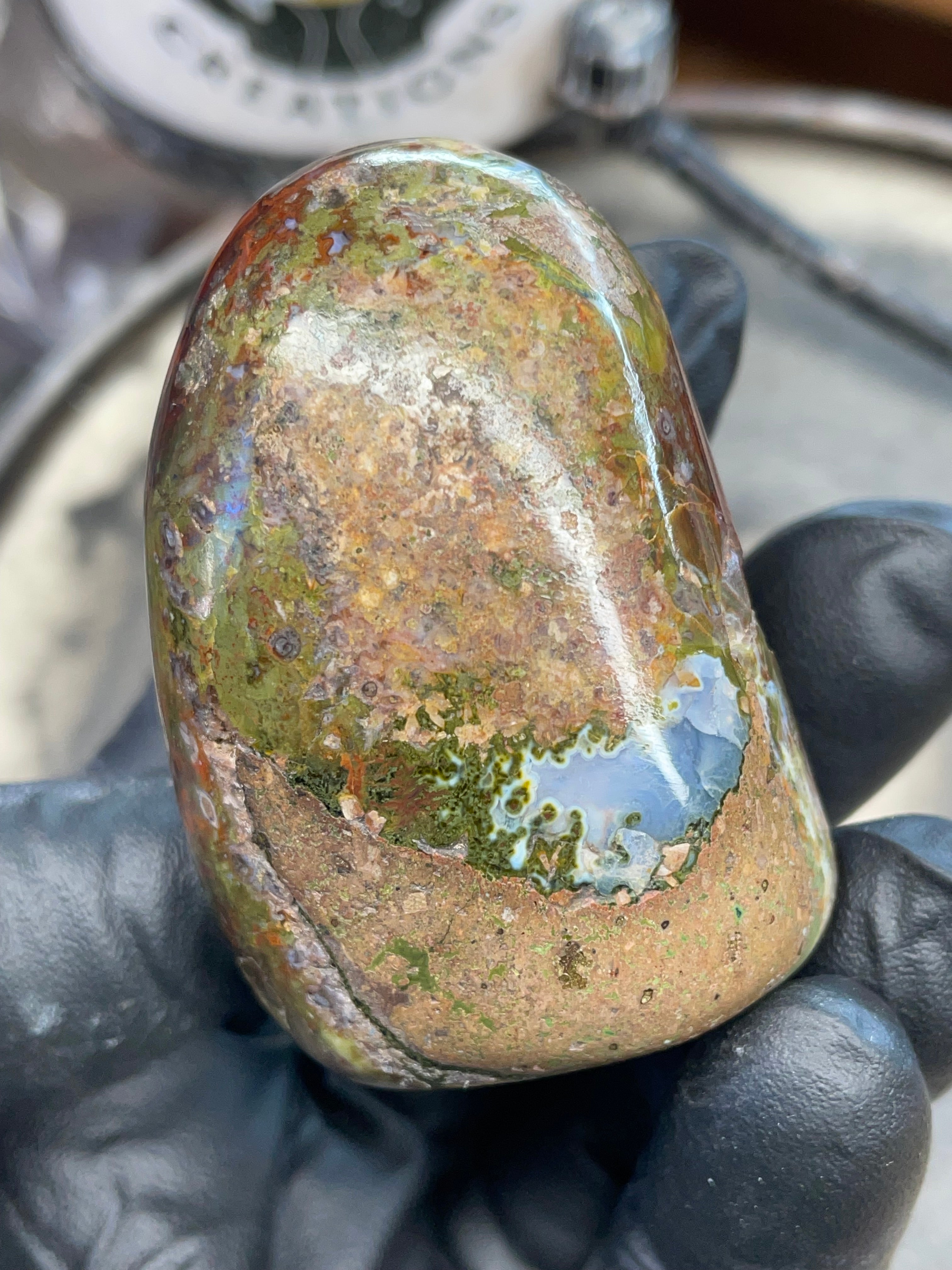 StoneBorn Creations – Polished Red & Green Jasper Stone | Before & After Reveal