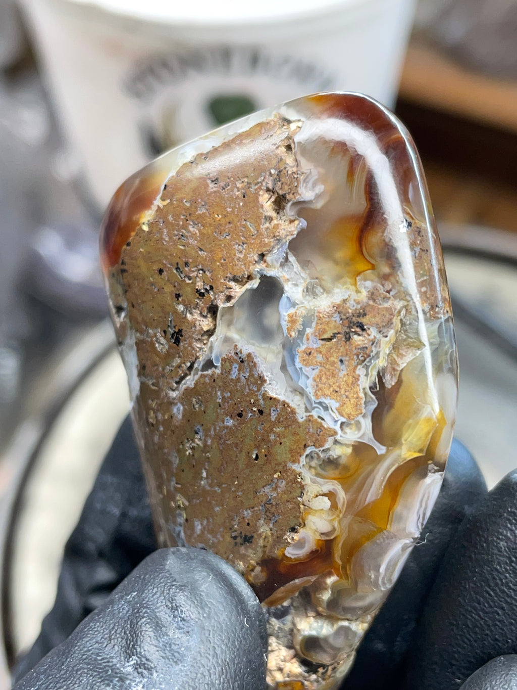 StoneBorn Fire Agate — Hand Shaped & Polished