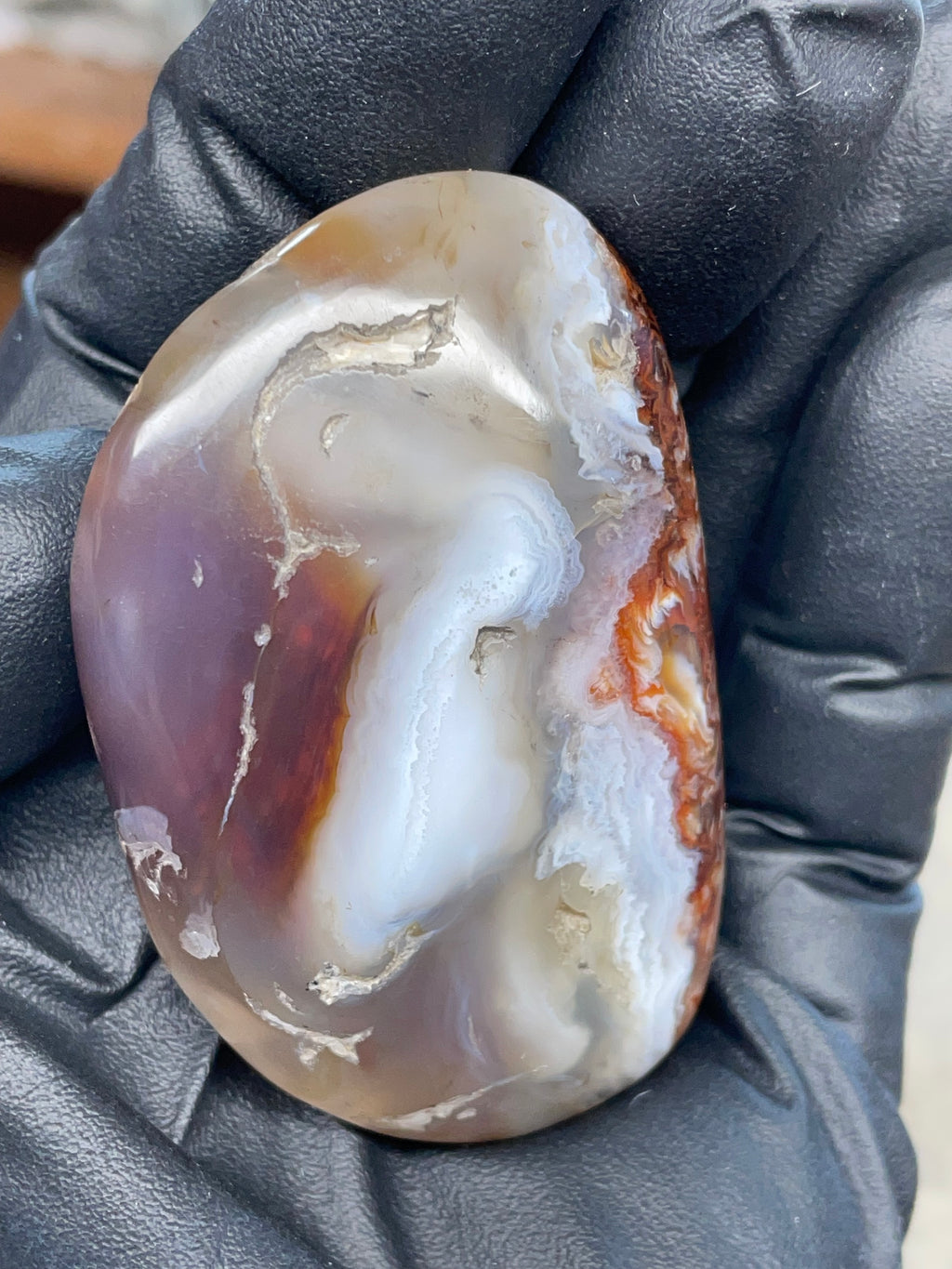 StoneBorn Fire Agate — Hand-Polished Natural Transformation