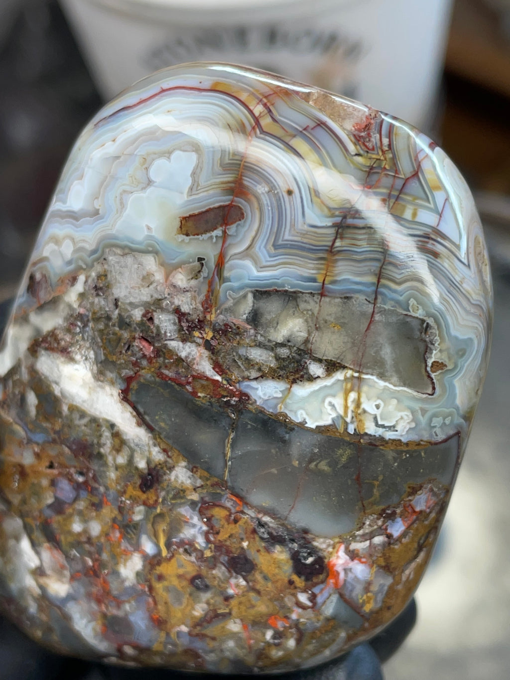 Brecciated Banded Agate (Crazy Lace–type Agate)