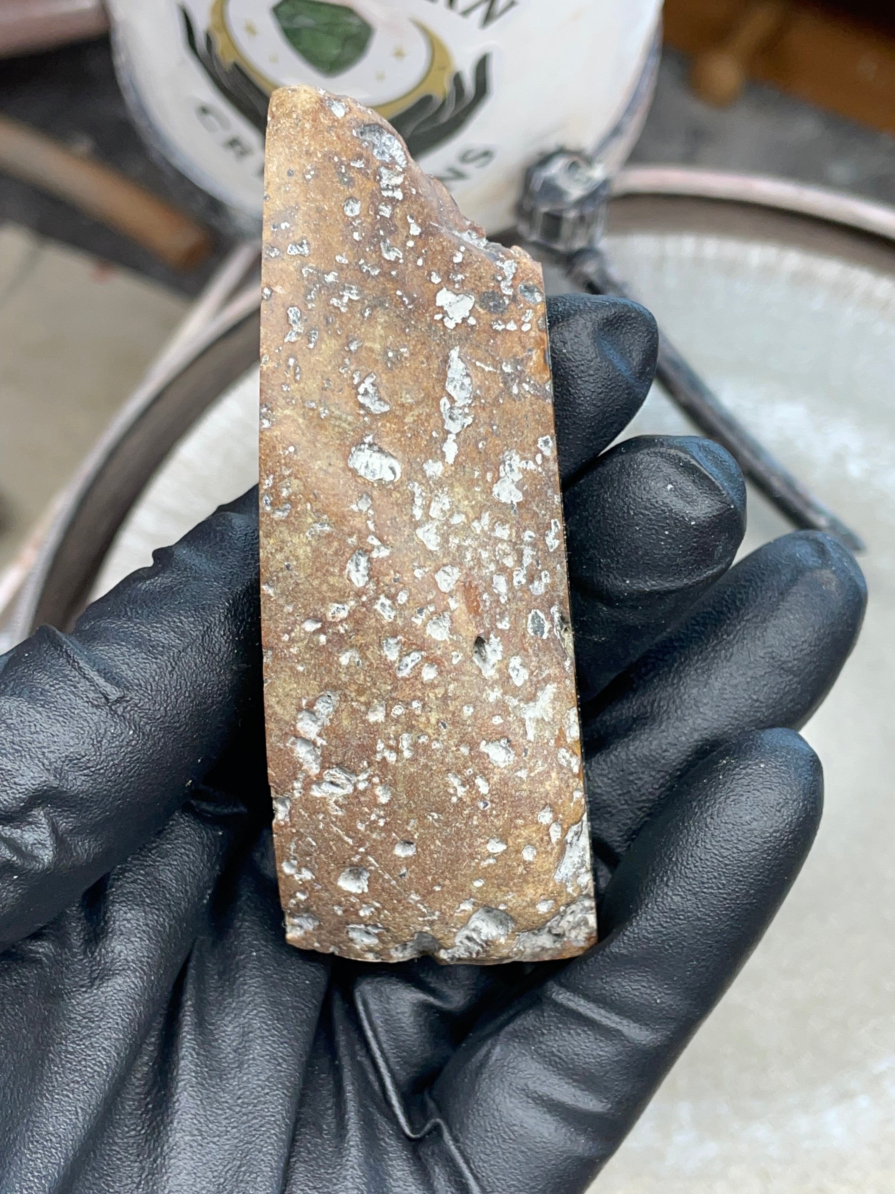 Hand-Polished Green Stone Slab | StoneBorn Creations