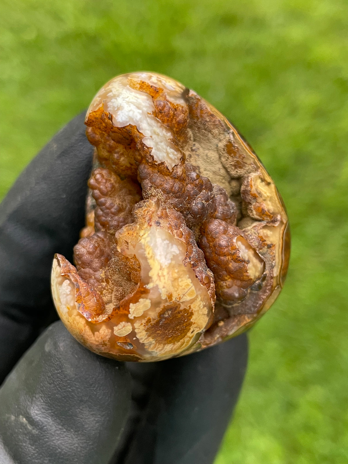 StoneBorn Creations Natural Botryoidal Freeform – Hand Polished with Natural Center