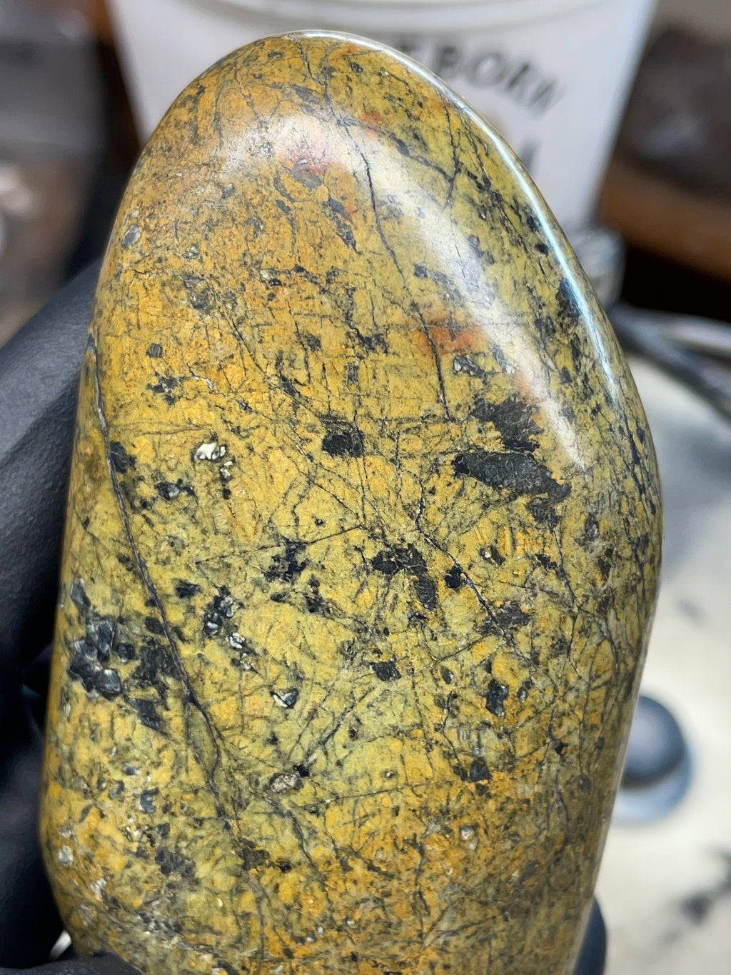 StoneBorn | Hand-Polished Serpentine Earth Stone