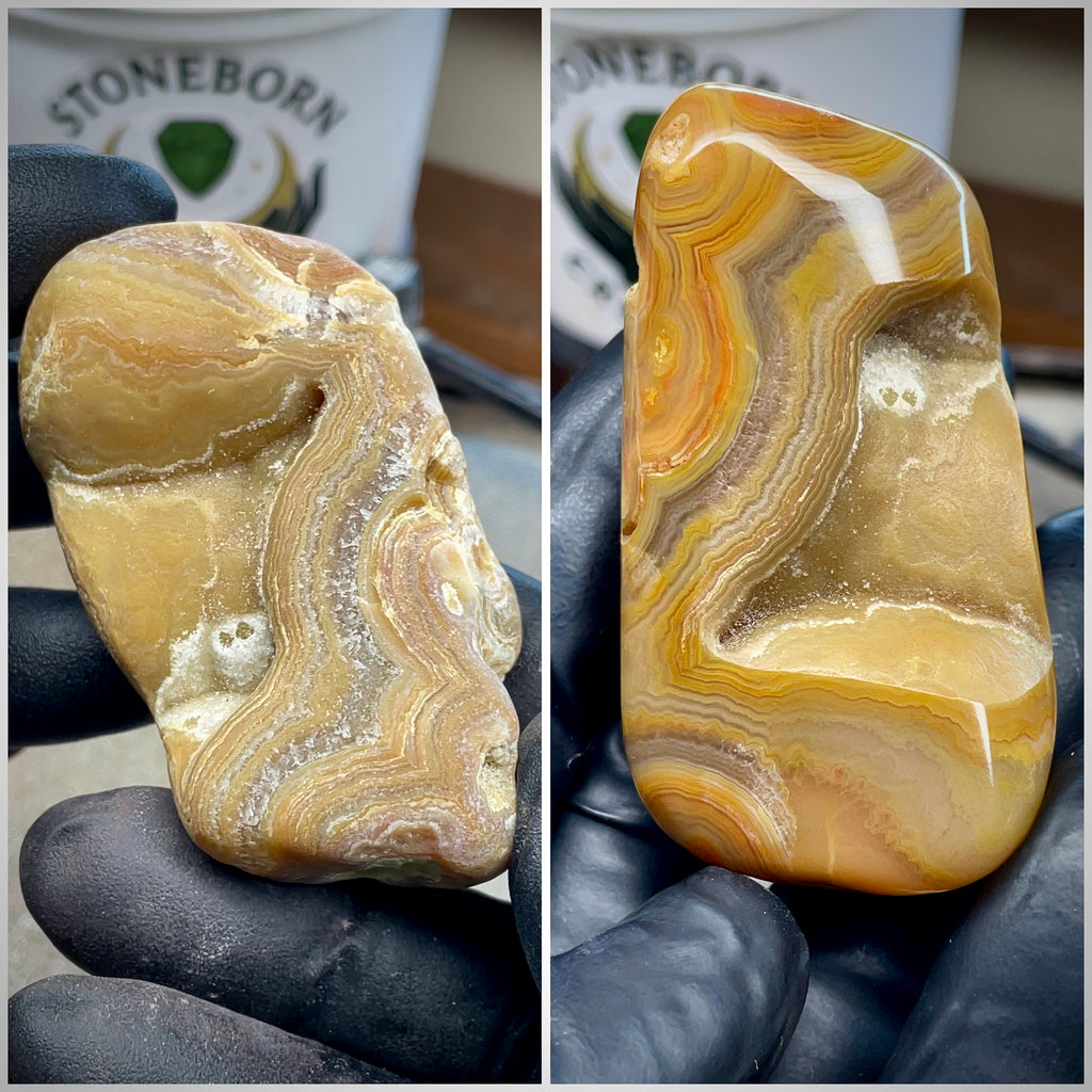🌾 Crowley Ridge Agate — Hand Polished Stone | StoneBorn Creations