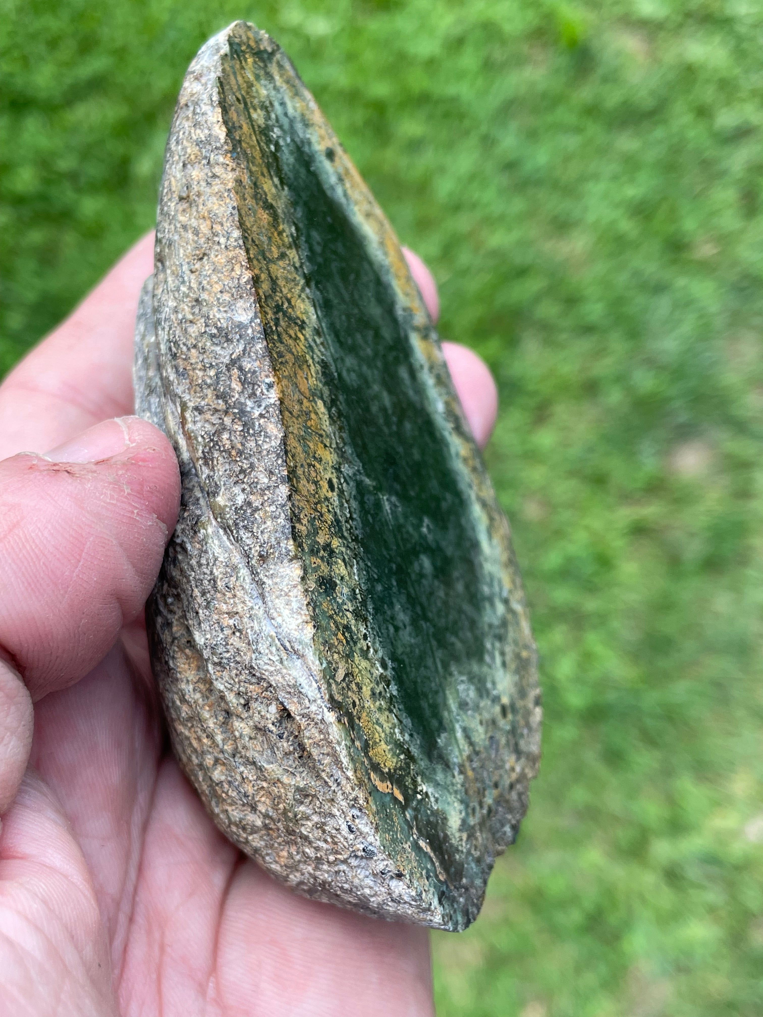 StoneBorn Creations Hand-Polished Vermont Serpentine Bookmatched Pair | One-of-a-Kind Natural Display Stones