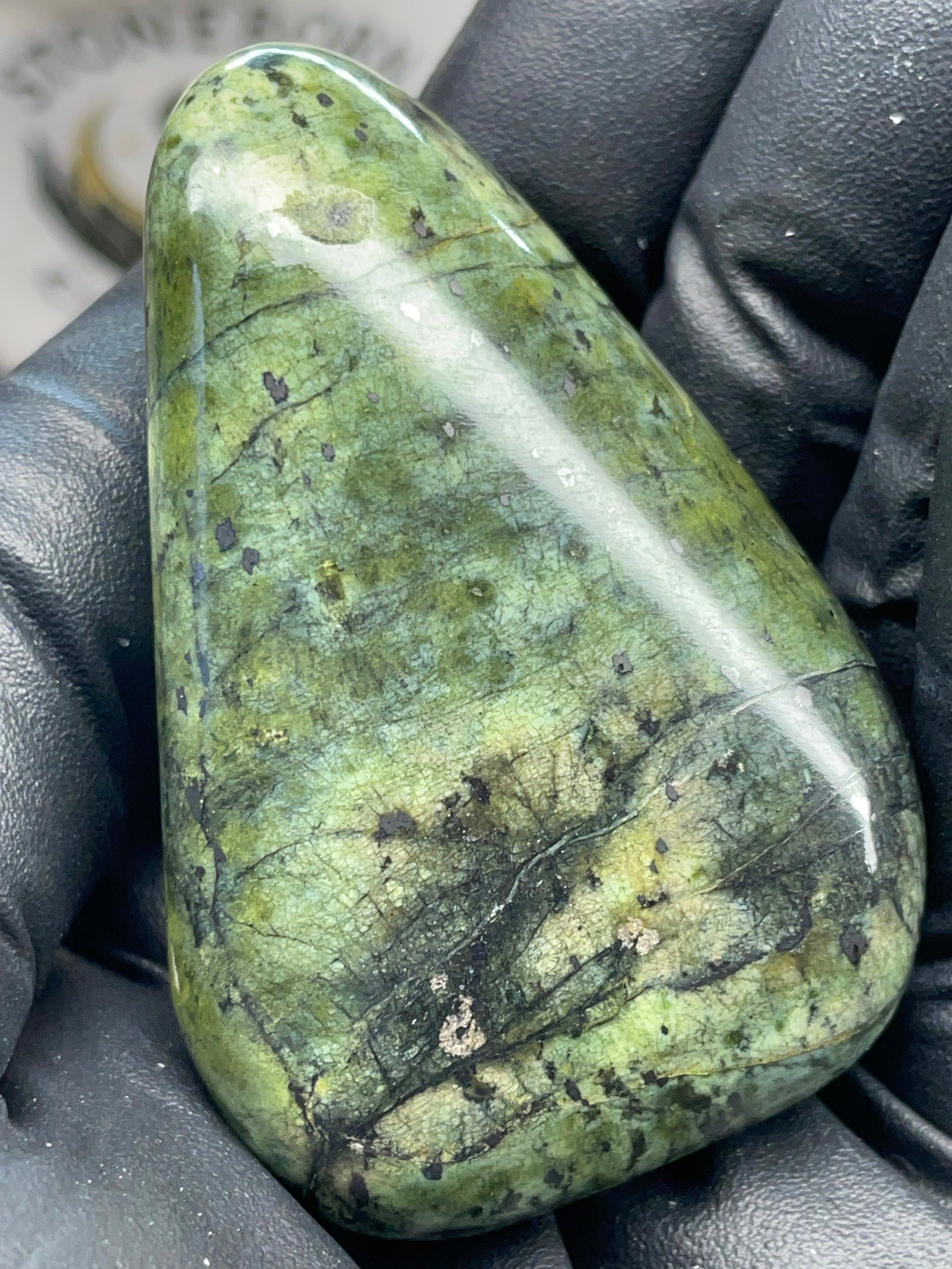 Hand-Polished Green Serpentine Freeform | StoneBorn Creations