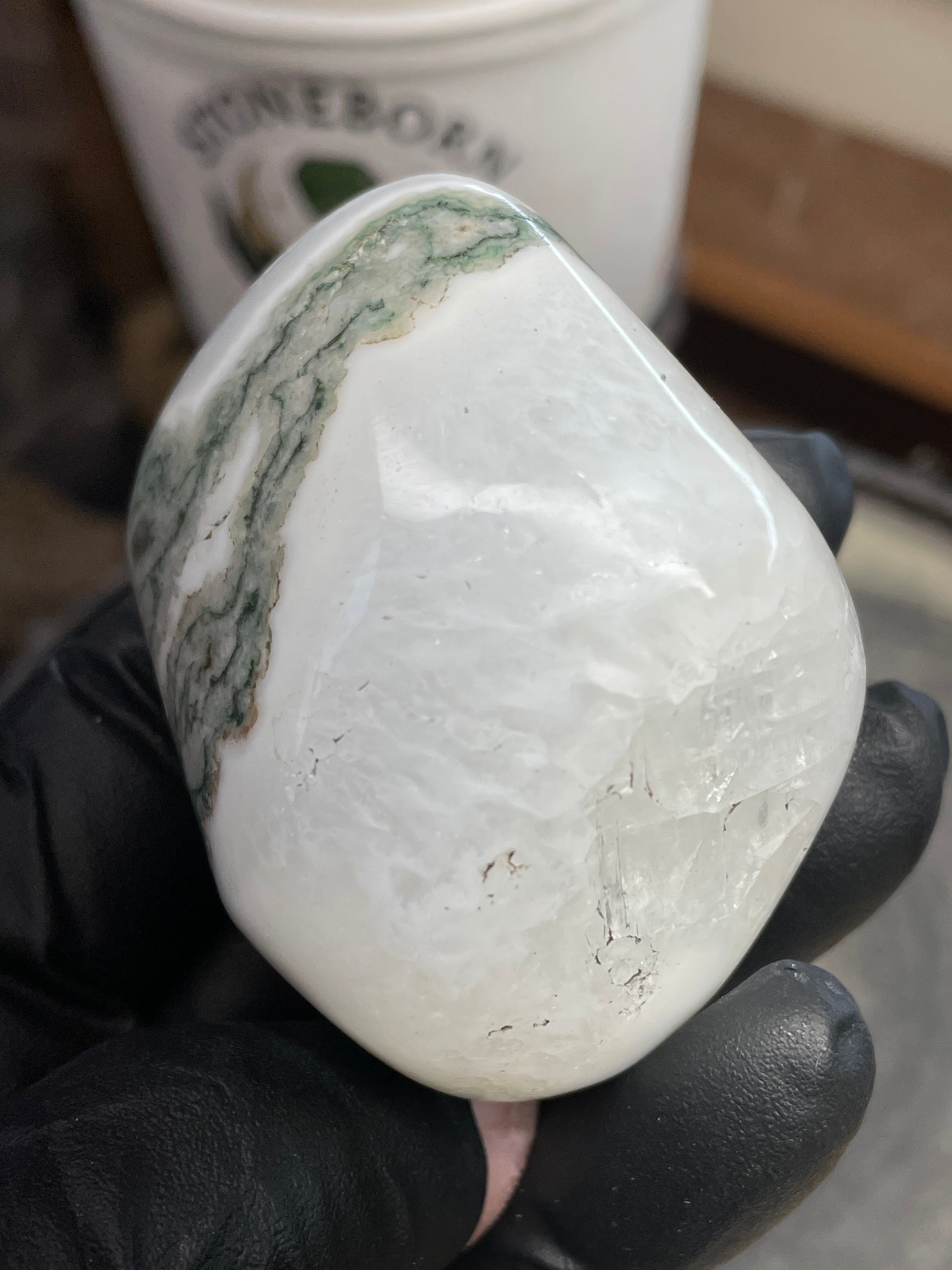 🌿 Moss Agate Freeform — Hand Polished StoneBorn Creations