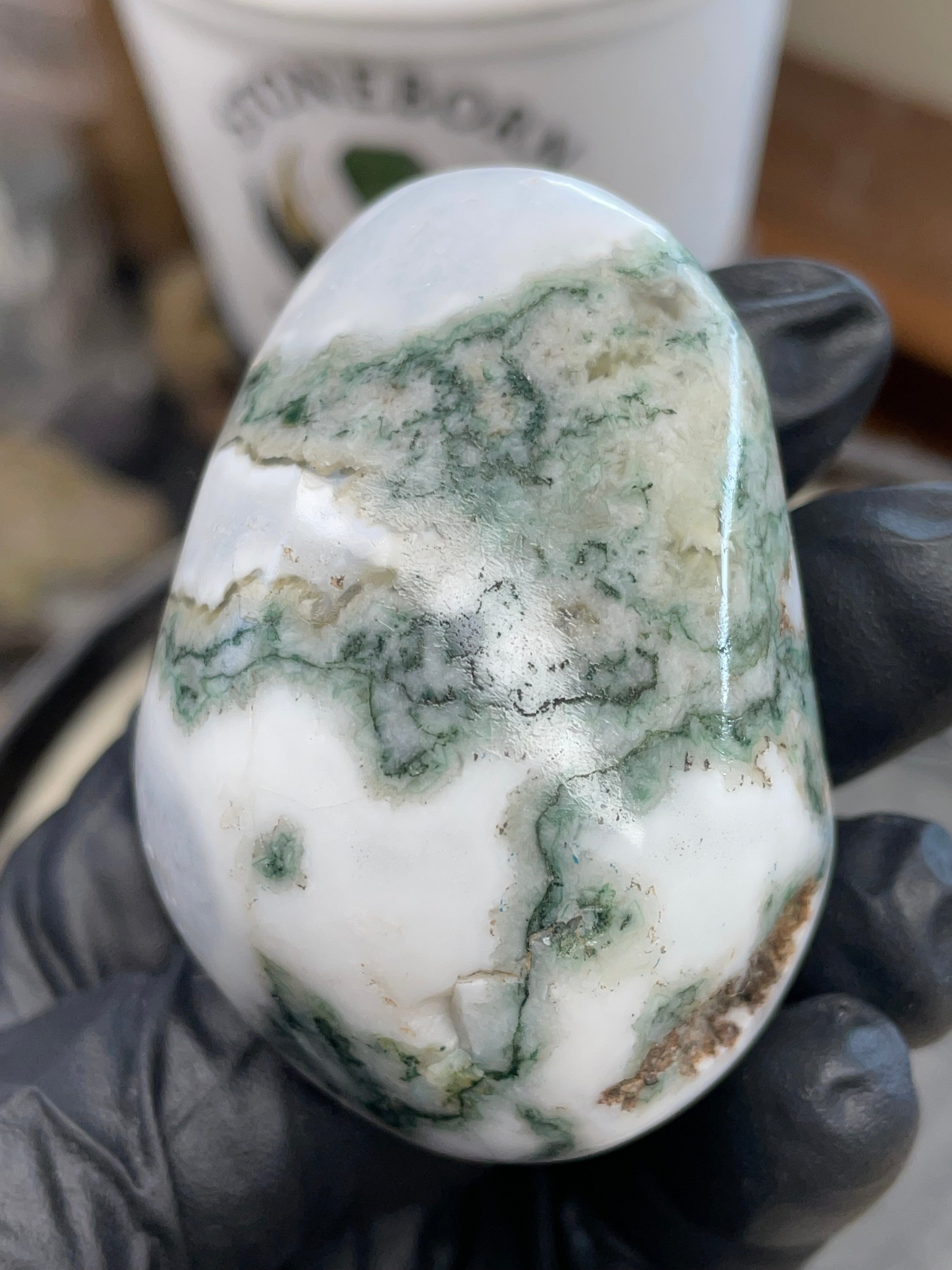 🌿 Moss Agate Freeform — Hand Polished StoneBorn Creations