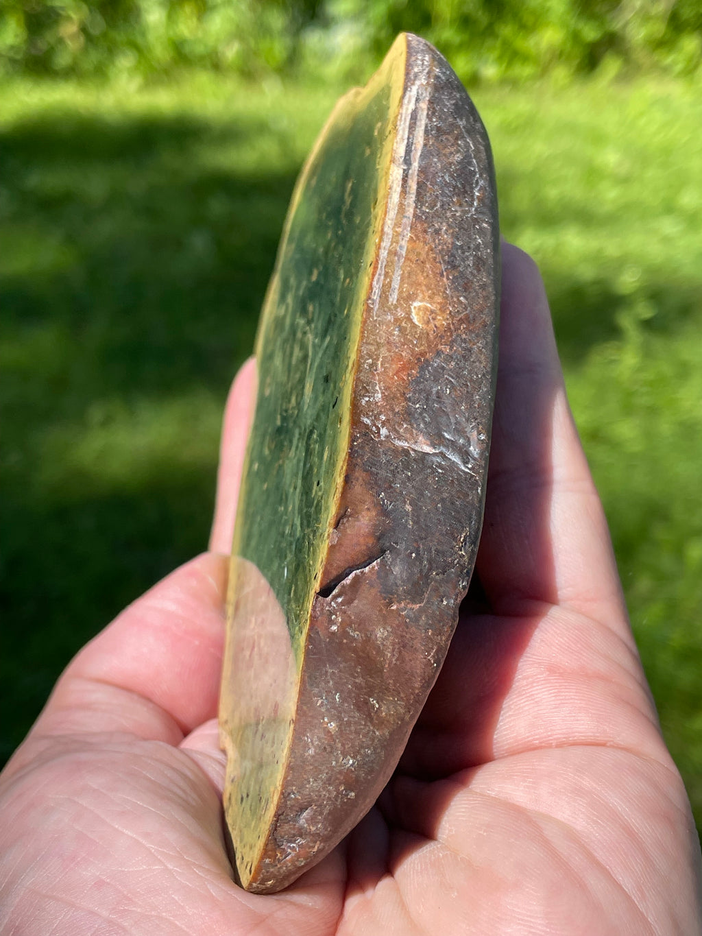StoneBorn Creations Hand-Polished Vermont Serpentine Bookmatched Pair | One-of-a-Kind Natural Display Stones
