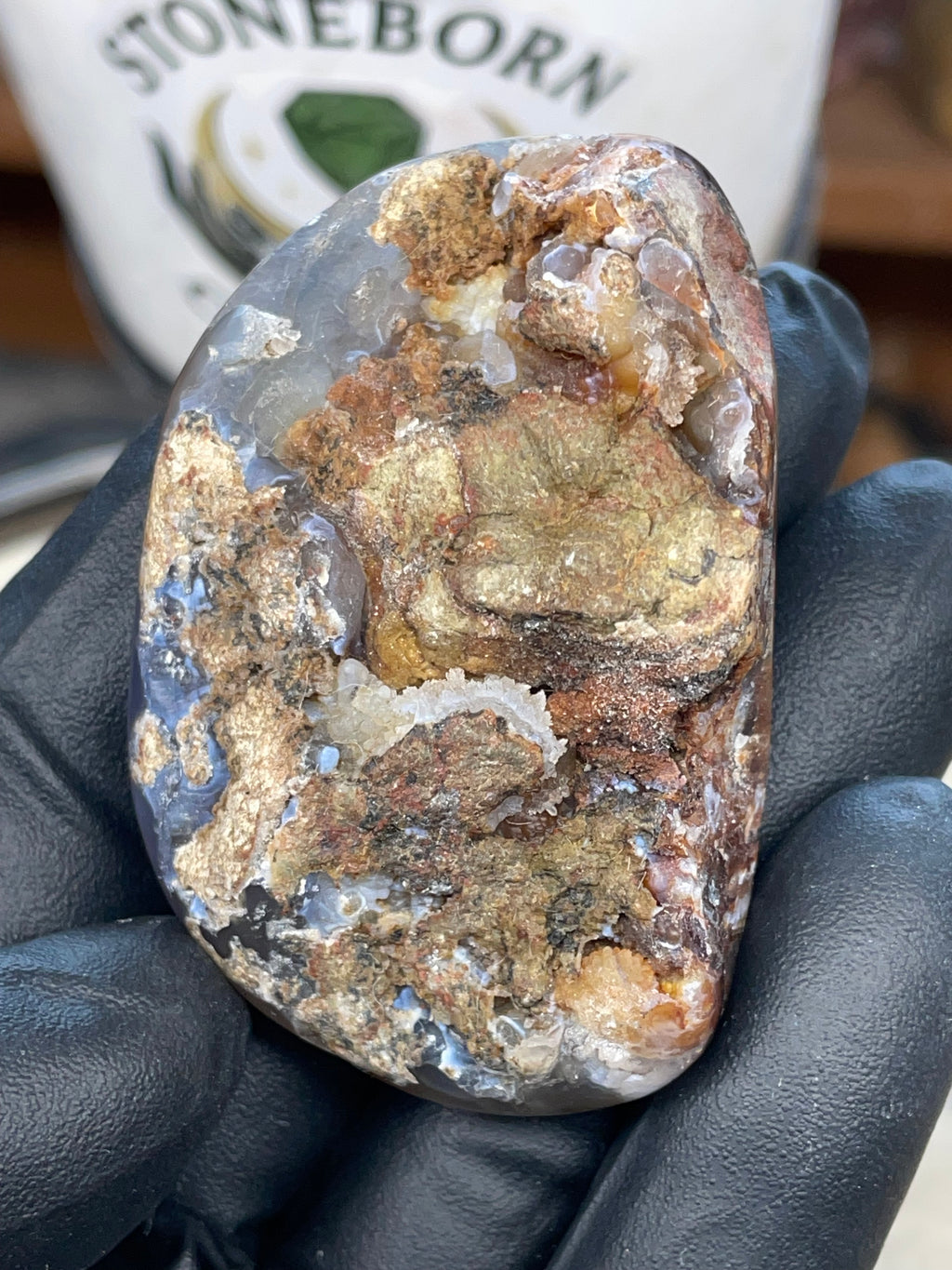 StoneBorn Fire Agate — Hand-Polished Natural Transformation