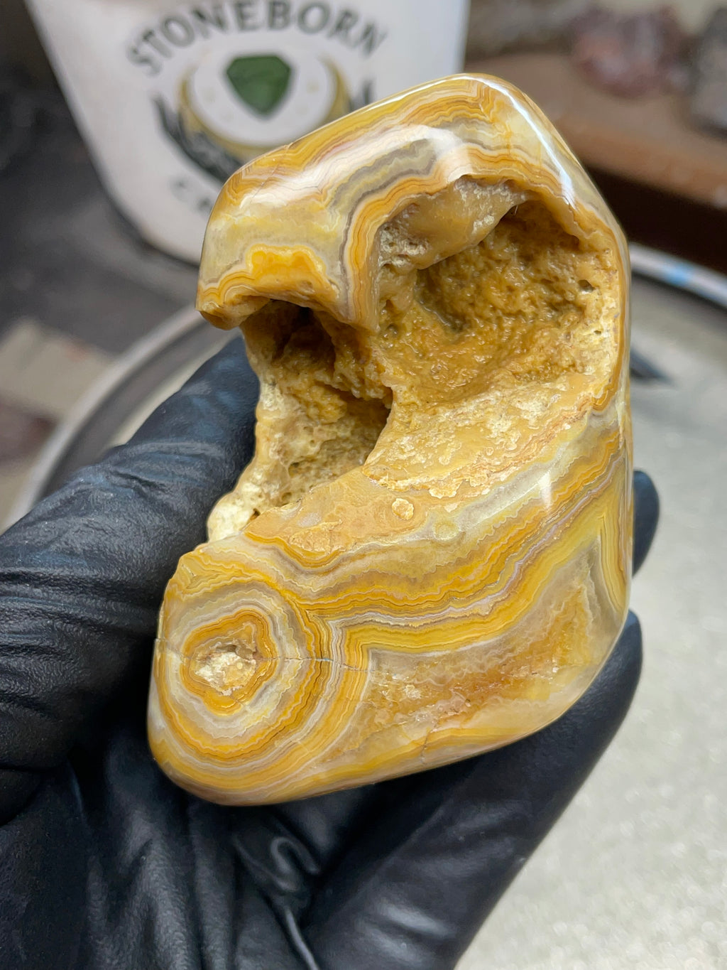 StoneBorn Creations Hand-Polished Crowley Ridge Lace Agate
