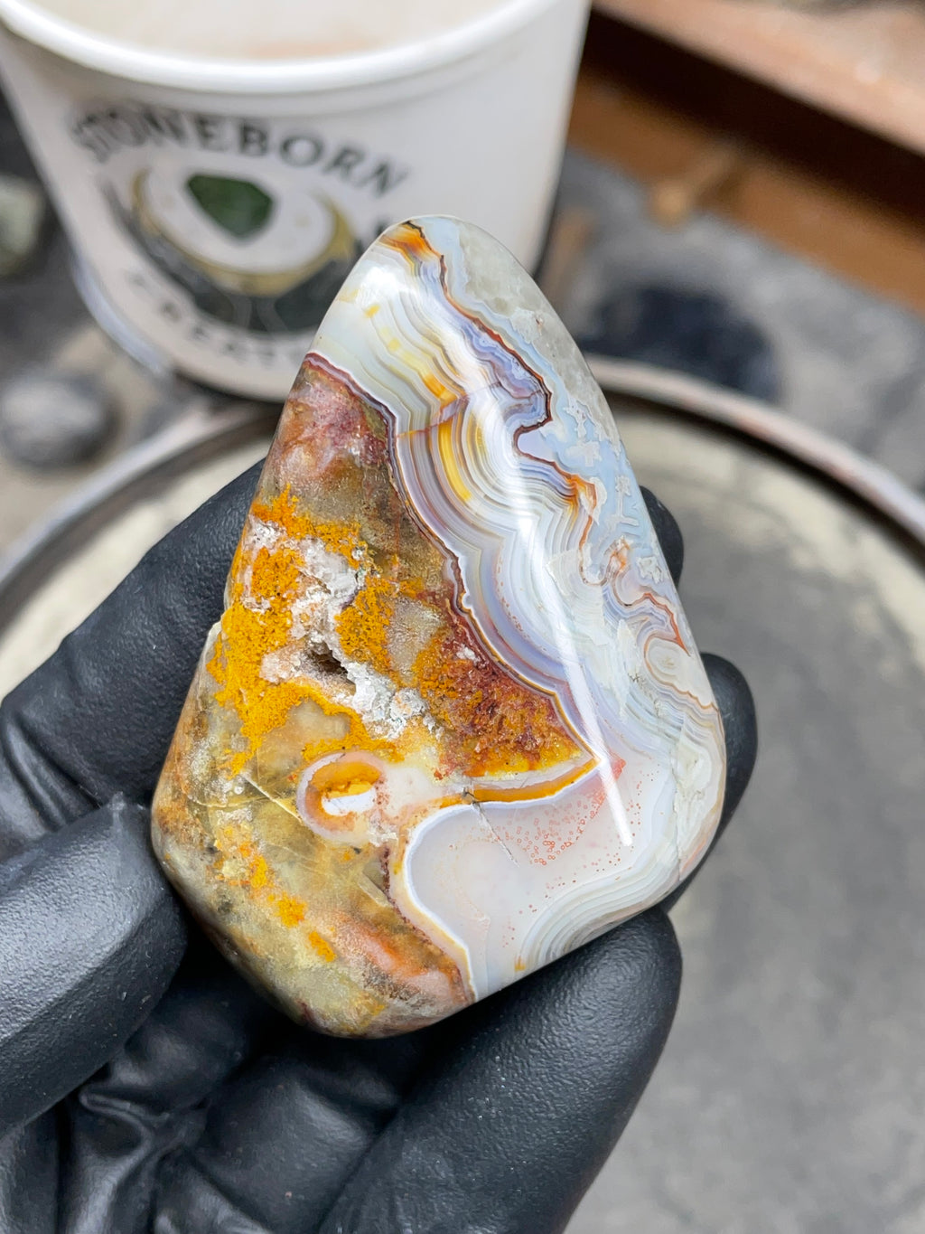 StoneBorn Creations – Hand-Polished Lace Agate