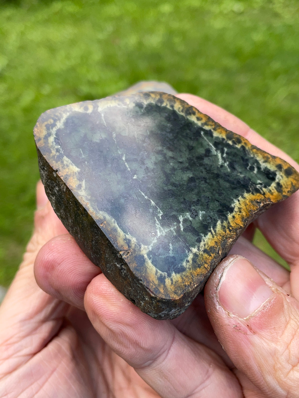 StoneBorn Creations Deep Greenstone Matched Pair – Hand Polished Natural Faces