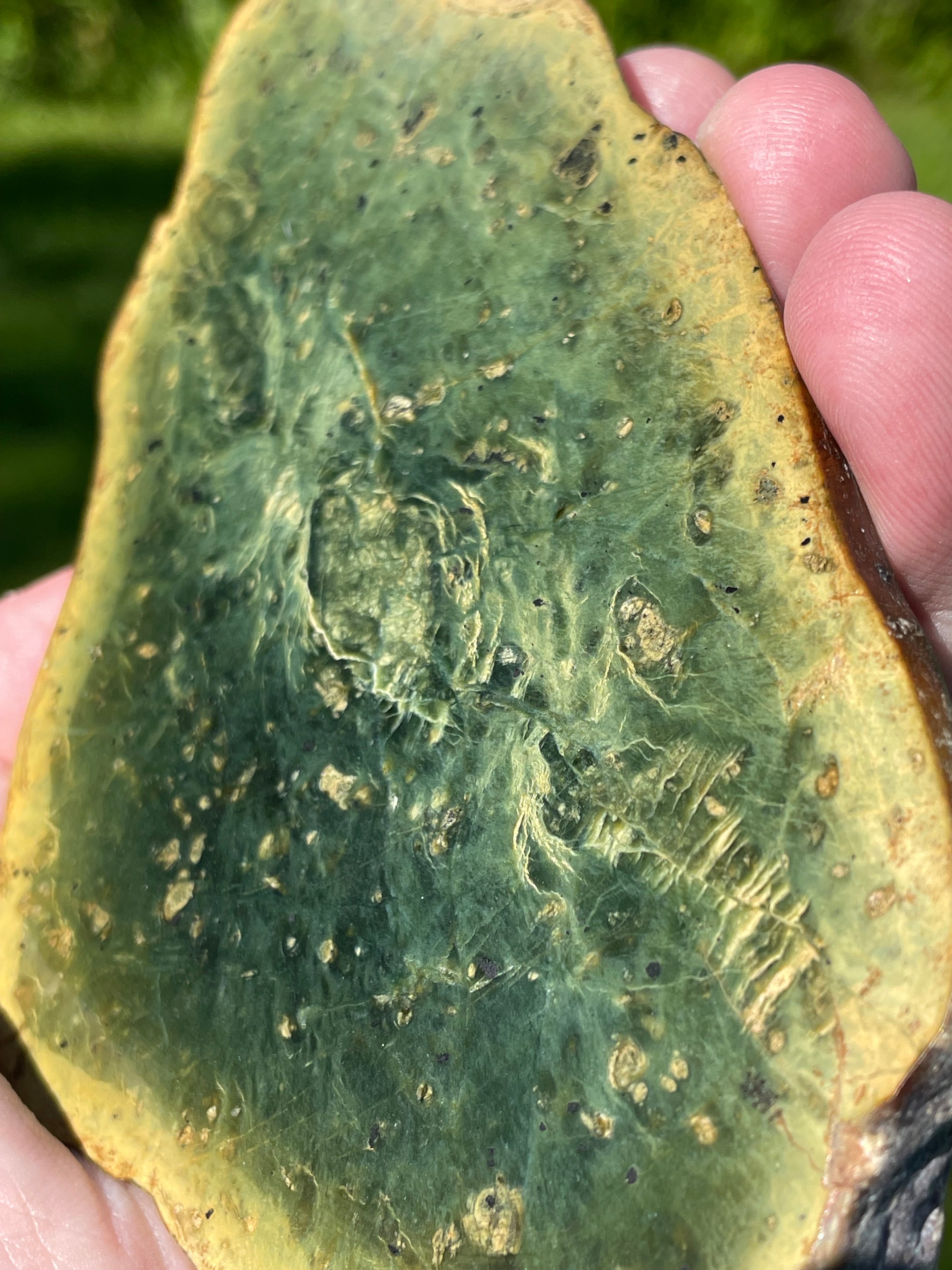 StoneBorn Creations Hand-Polished Vermont Serpentine Bookmatched Pair | One-of-a-Kind Natural Display Stones
