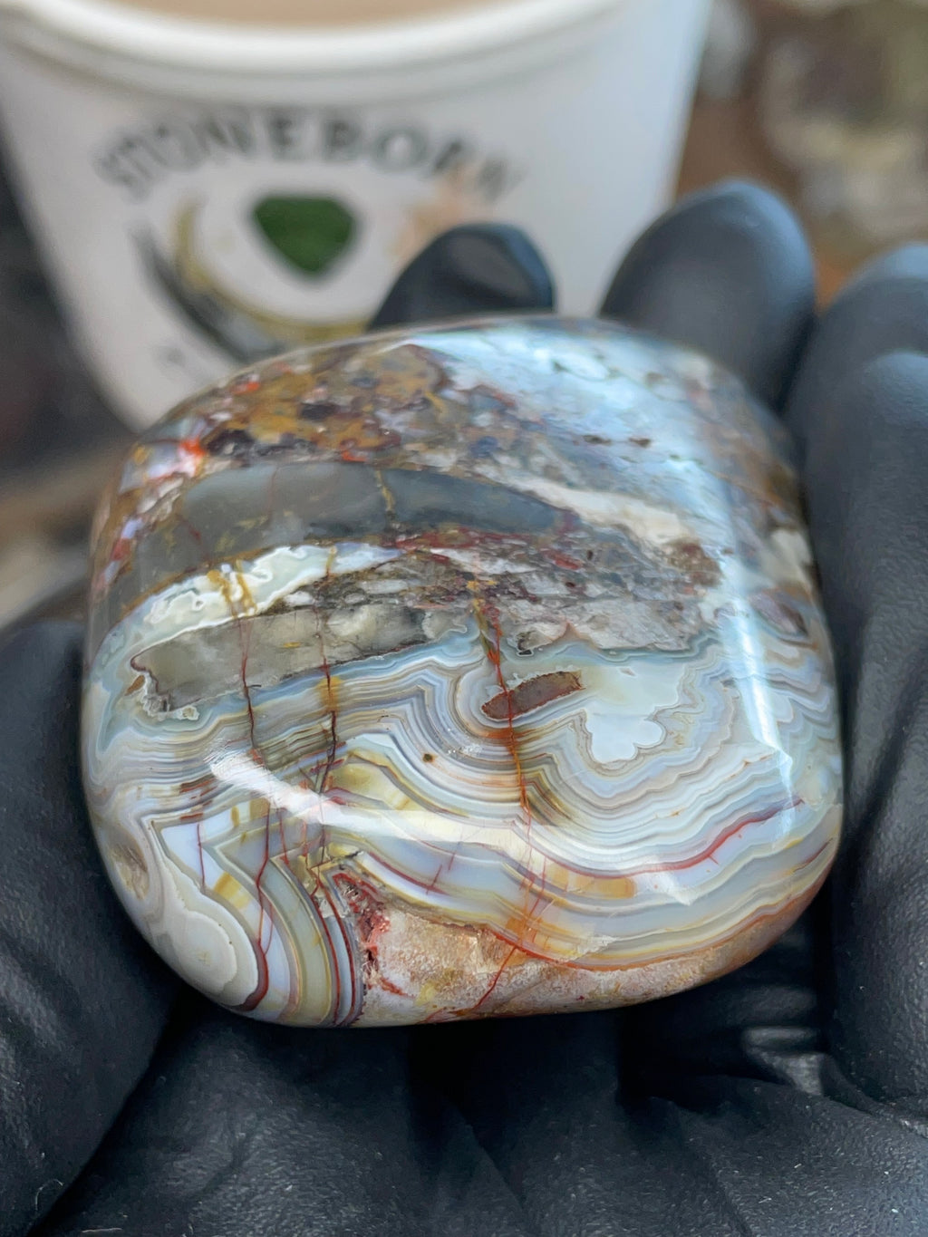 Brecciated Banded Agate (Crazy Lace–type Agate)