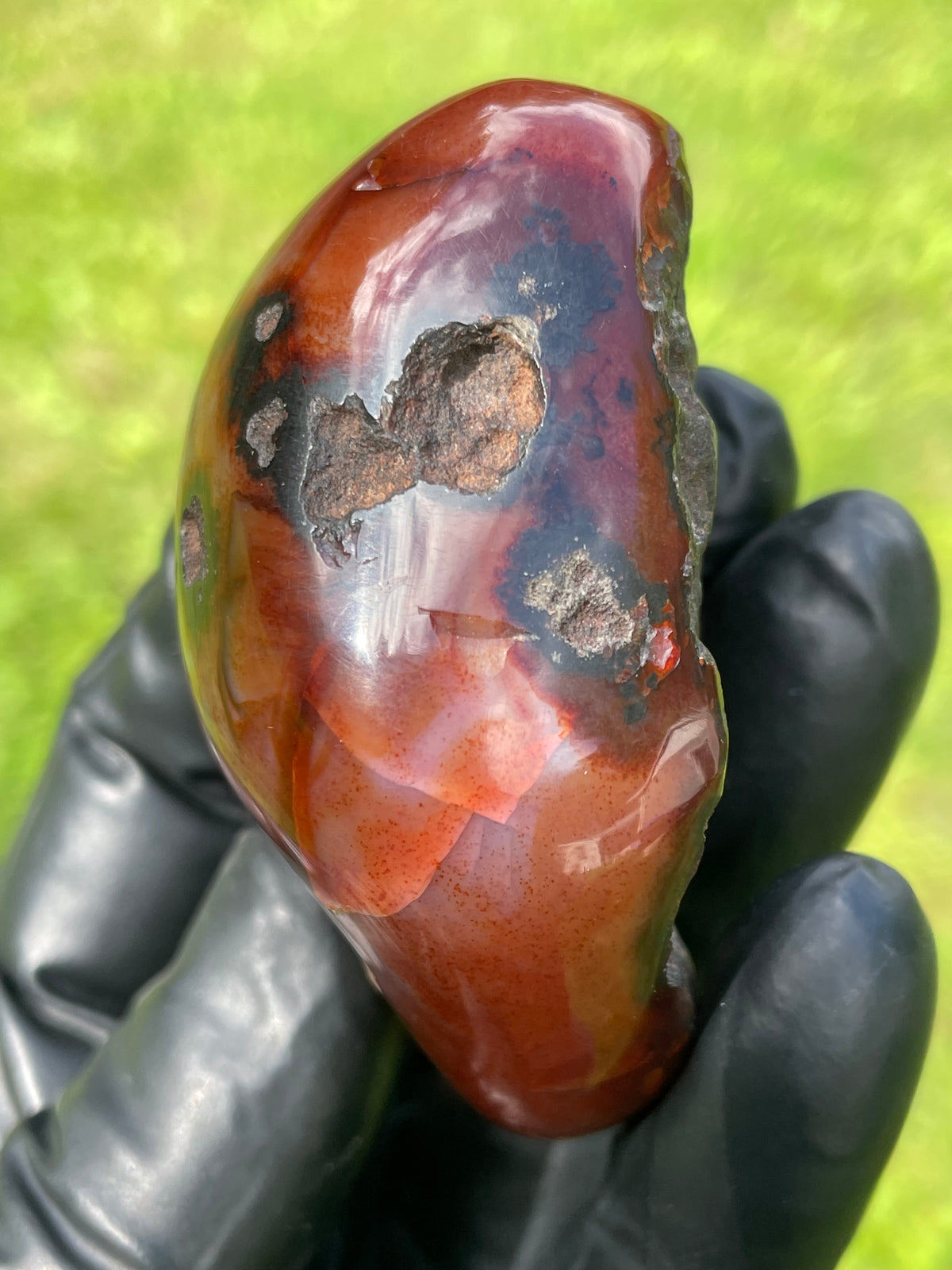 StoneBorn Creations Carnelian Freeform – Hand Polished with Natural Backside