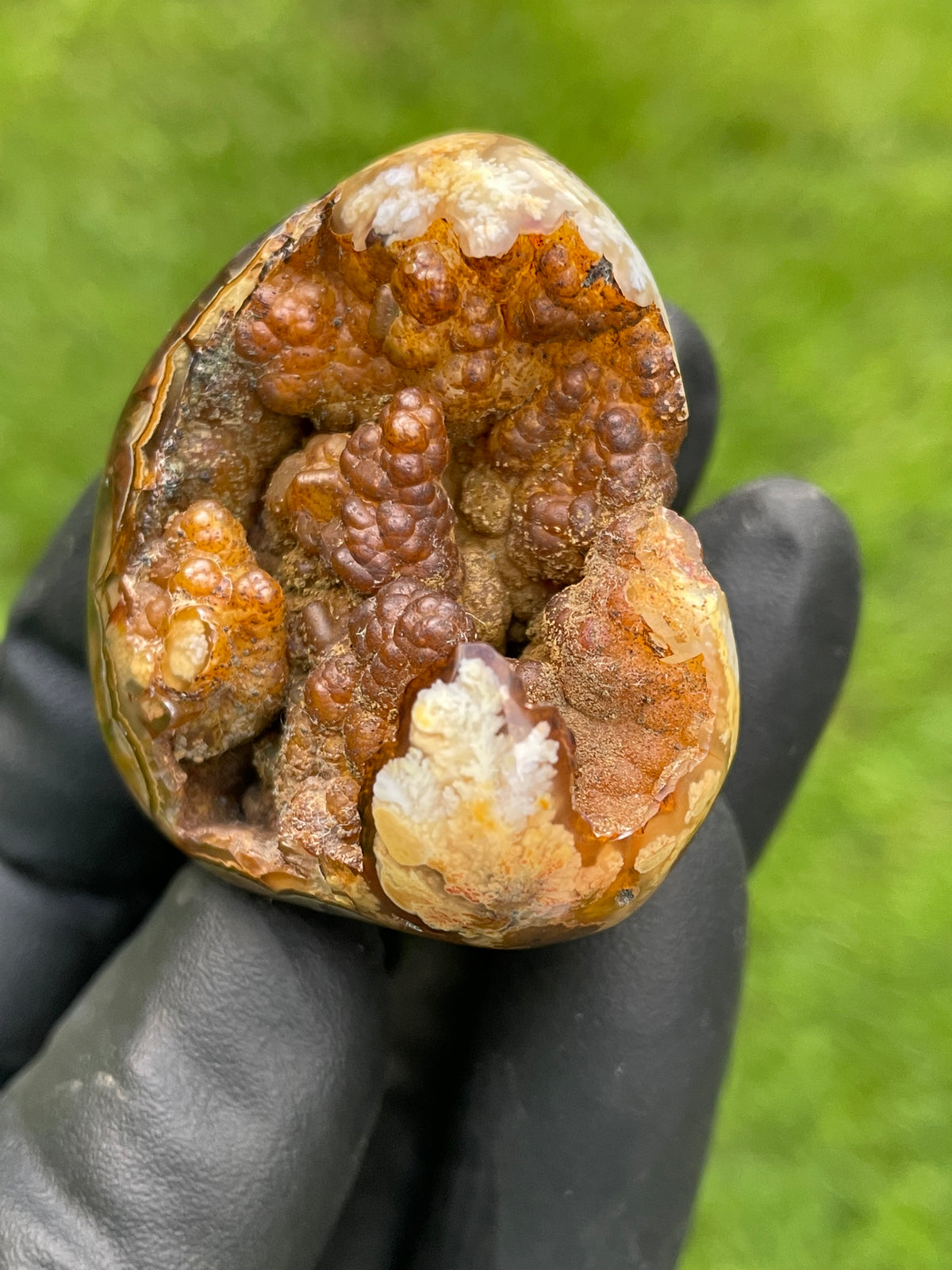 StoneBorn Creations Natural Botryoidal Freeform – Hand Polished with Natural Center
