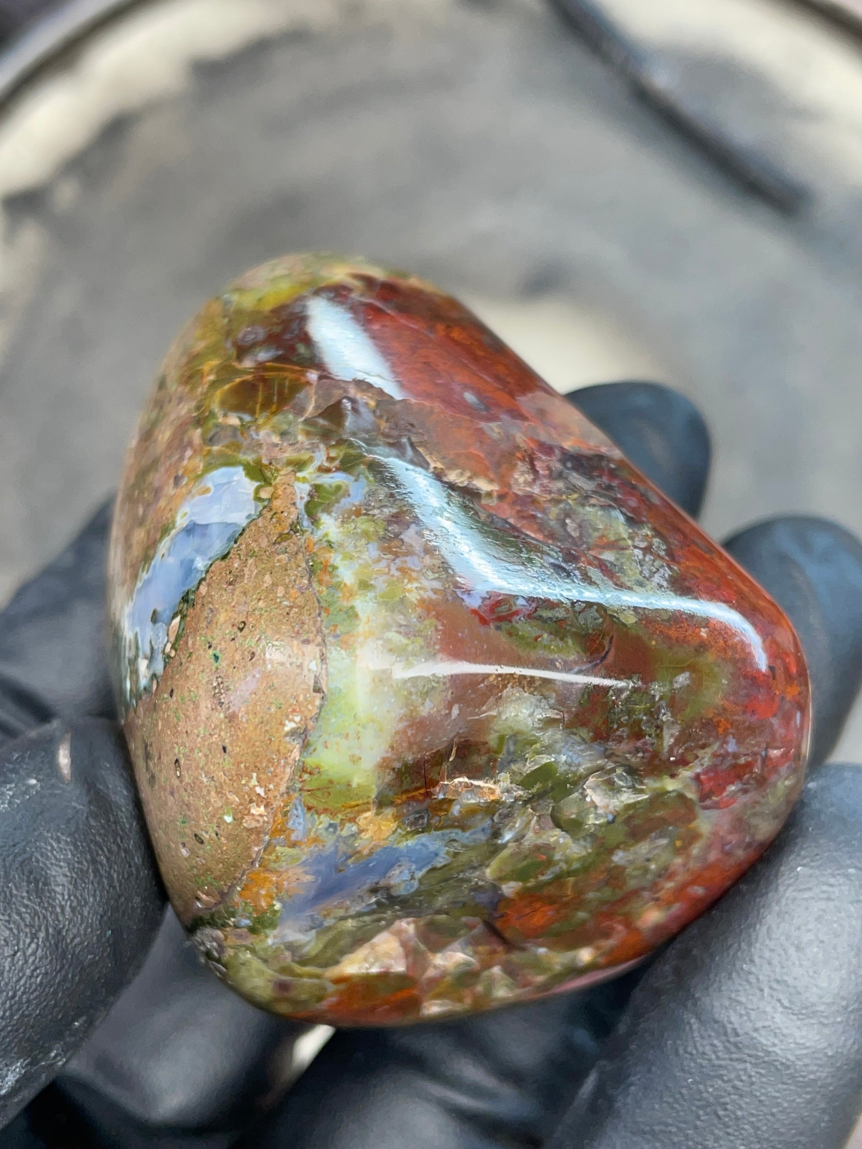 StoneBorn Creations – Polished Red & Green Jasper Stone | Before & After Reveal