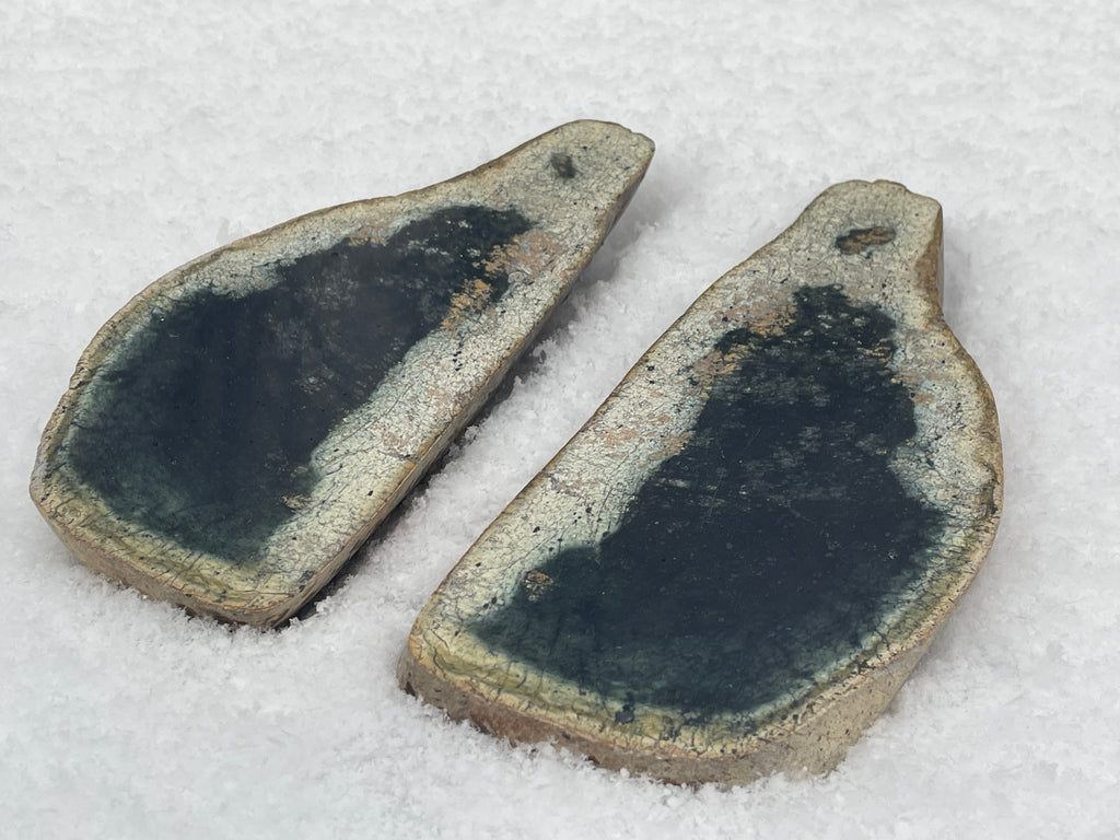 Polished Vermont Green Slate • Rare Crackle Pattern • Natural “Lake” Formation (Matched Halves Available)
