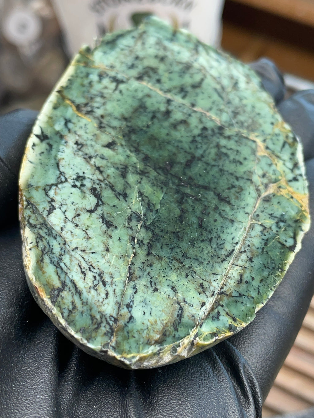 Hand-Collected Mint Green Serpentine Slab | Raw & Refined StoneBorn Specimen